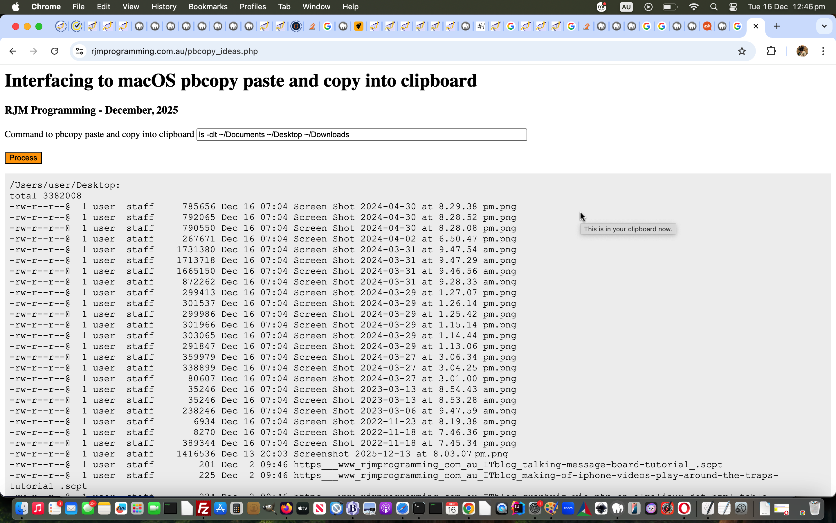 Local Operating System Menu Pbcopy macOS Clipboard Tutorial