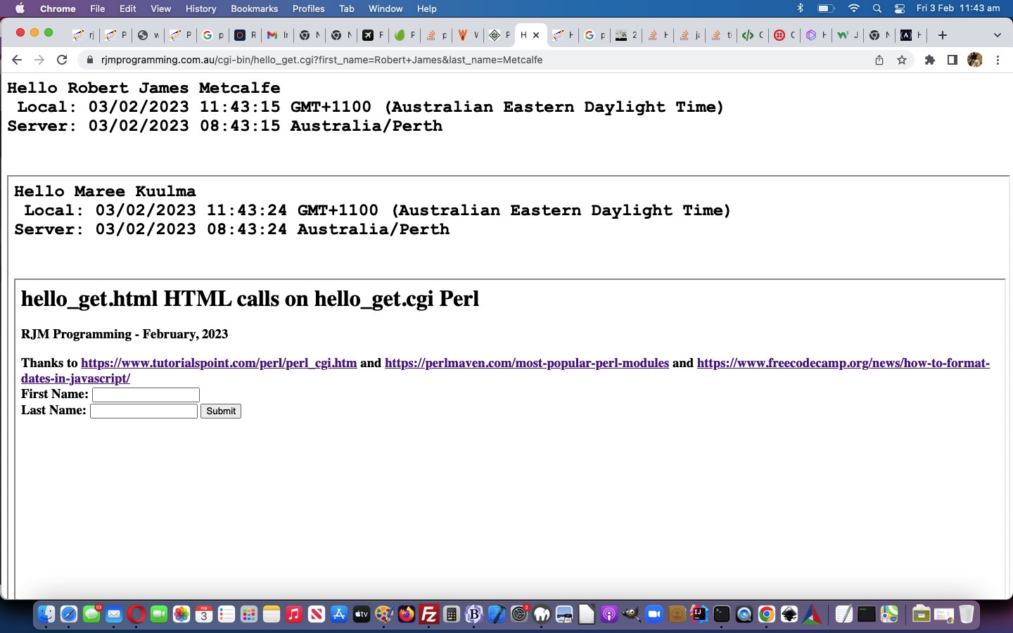 Perl CGI DateTime Module Primer Tutorial