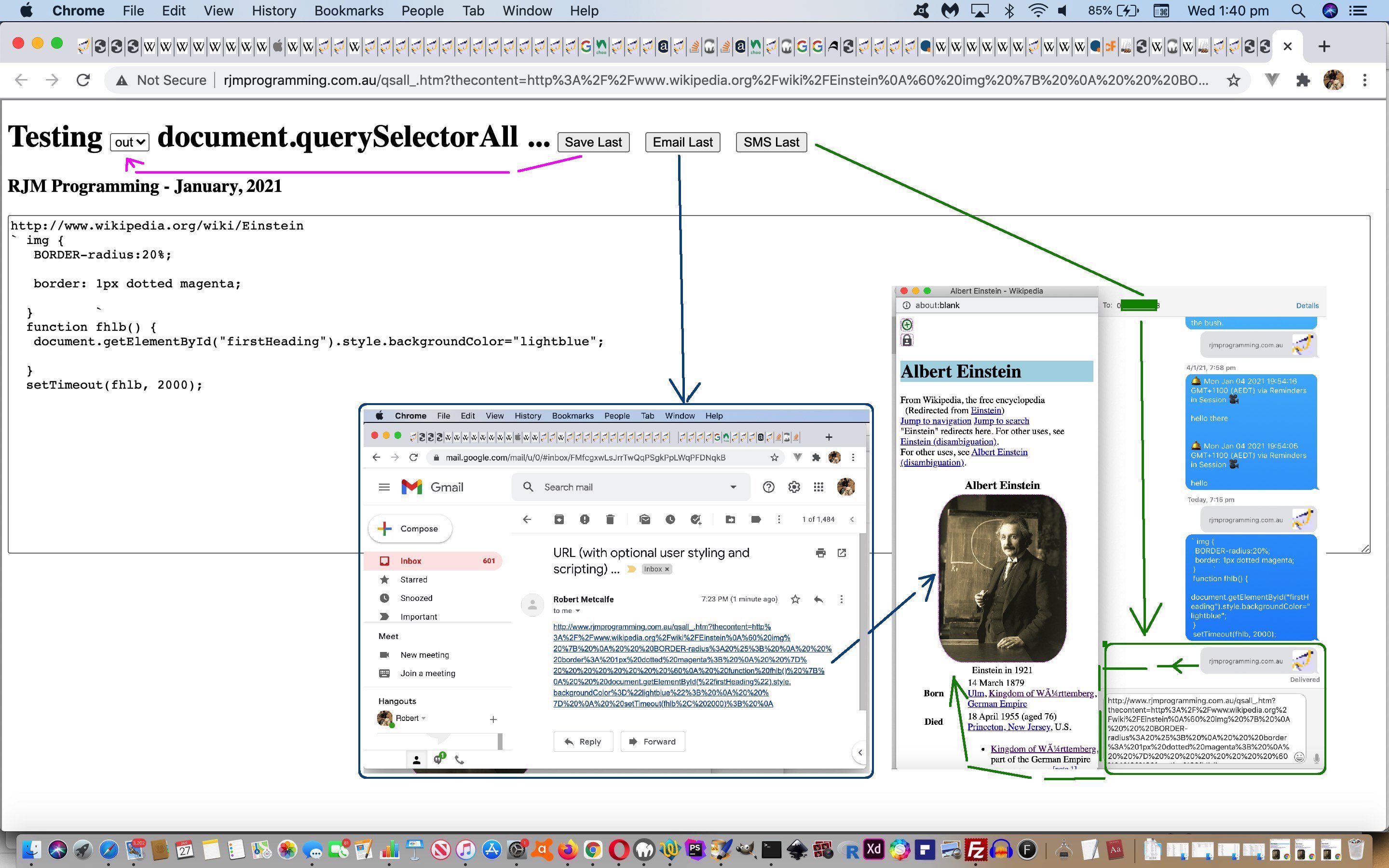 Javascript document.querySelectorAll Textarea Placeholder Tutorial