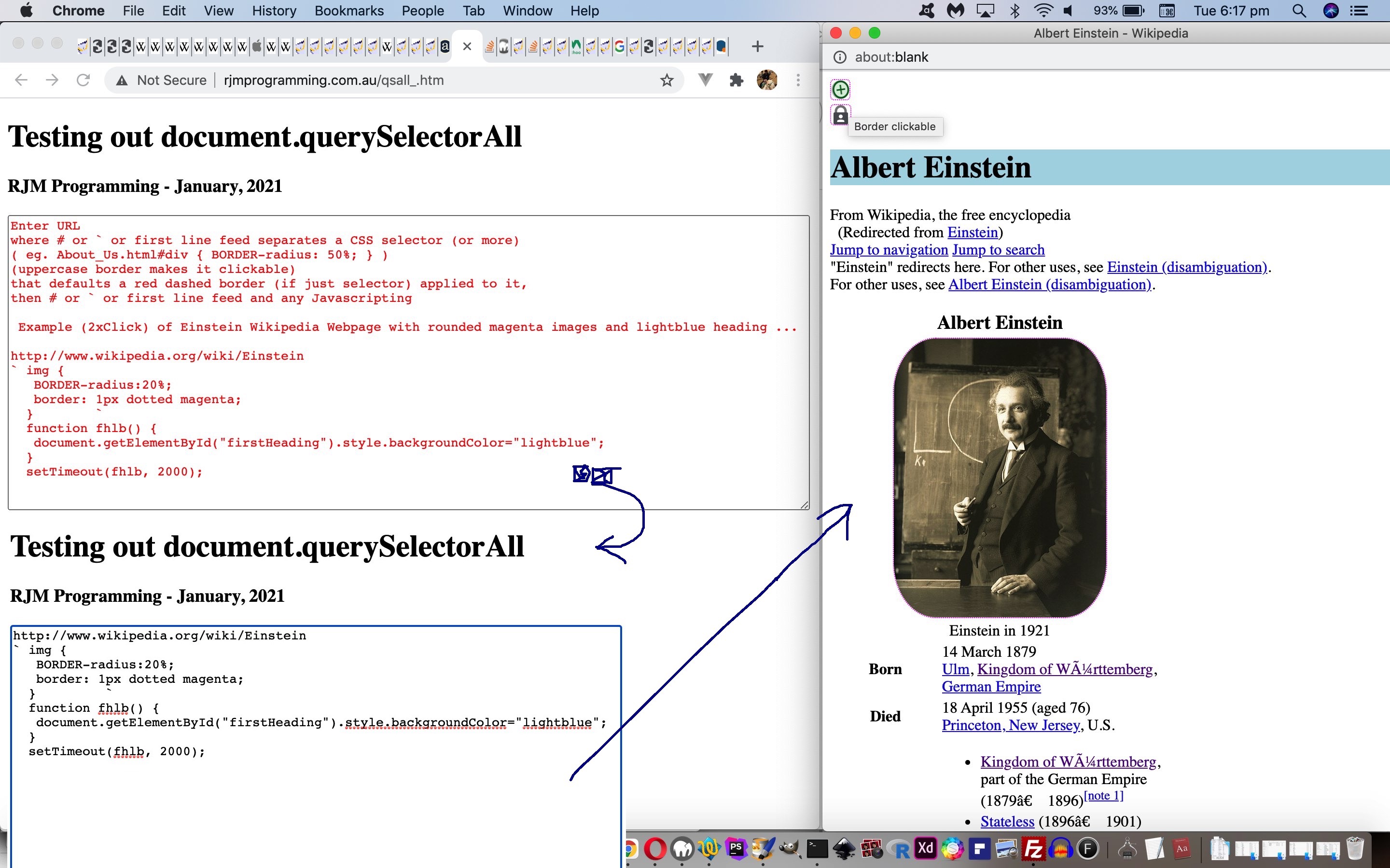 Javascript document.querySelectorAll Textarea Placeholder Tutorial