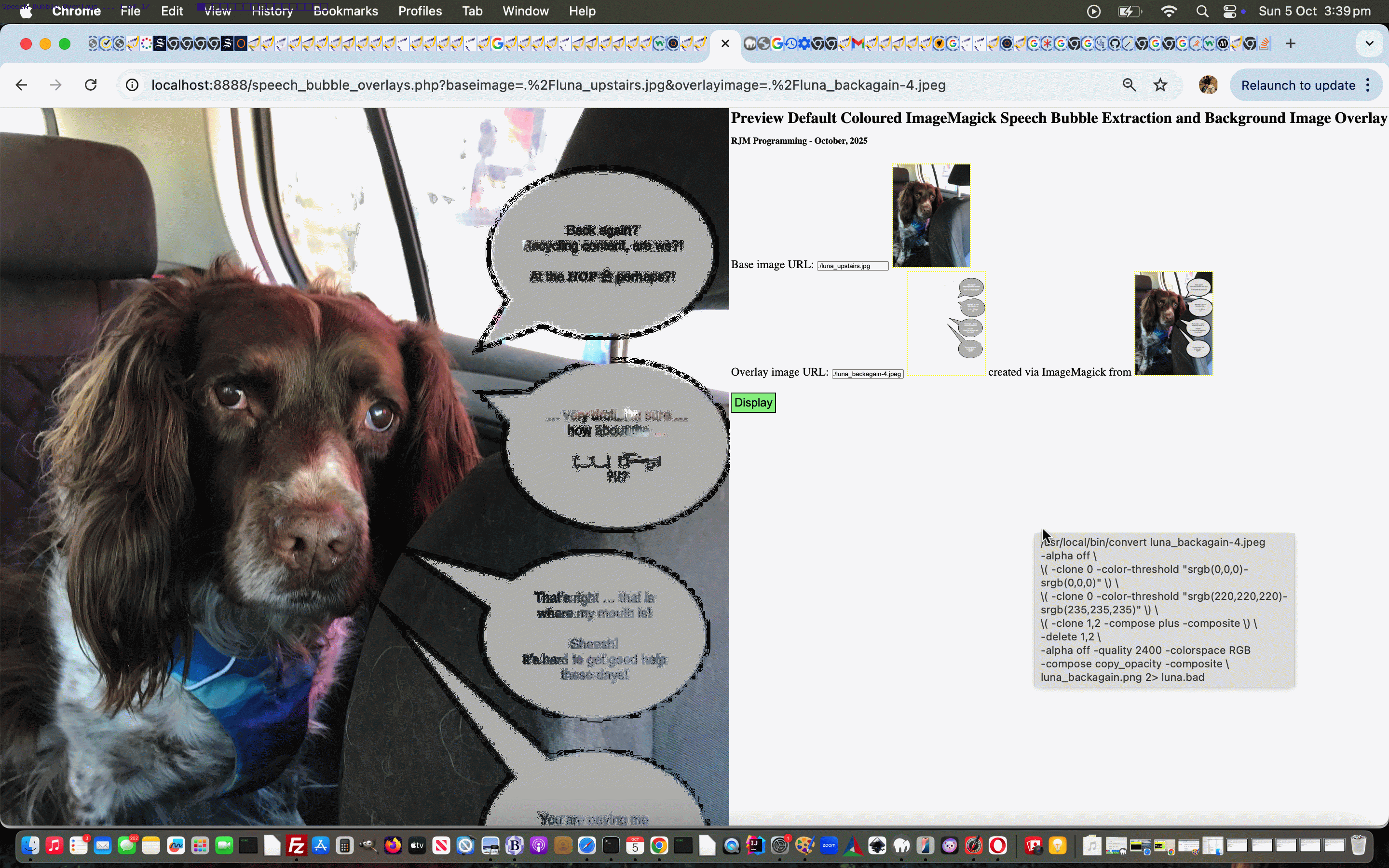 Preview Speech Bubble Overlay YouTube API Caller Making of Tutorial