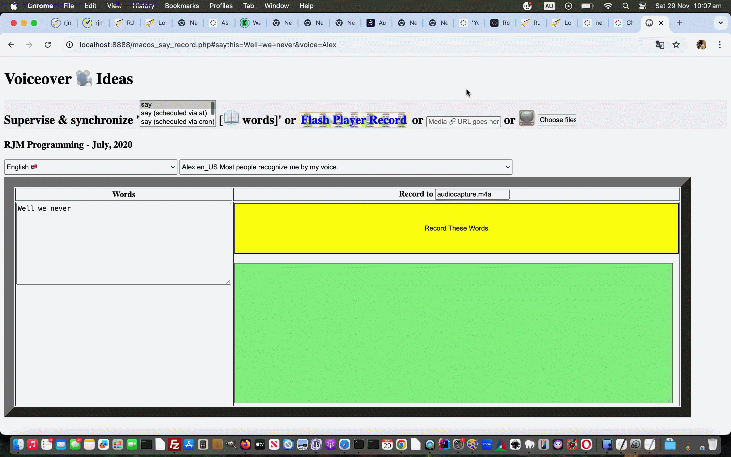 Text to Speech Hashtagging Tutorial