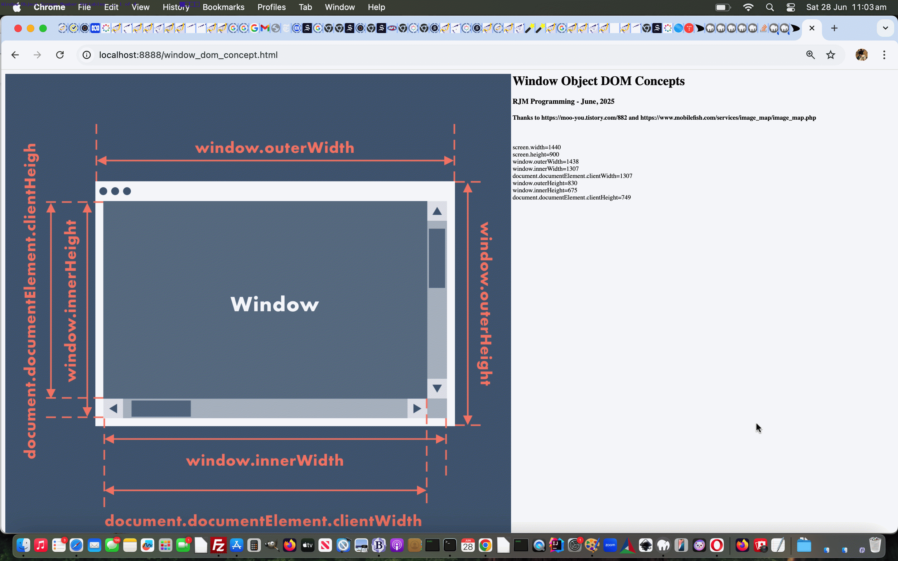 Window Object Screen Member Variables Tutorial