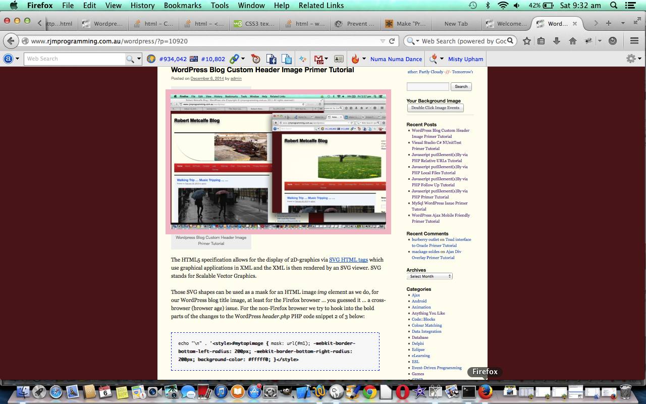 Wordpress Blog Code Tag CSS Primer Tutorial Wordpress Blog Code Tag CSS Primer Tutorial