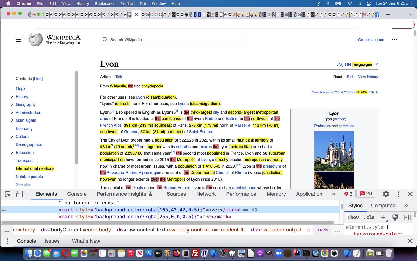 Wikipedia Colour Coded Mark Through Links Tutorial