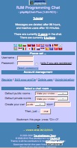 RJM Programming Chat via http://sourceforge.net/projects/phpmychat/ ... thanks