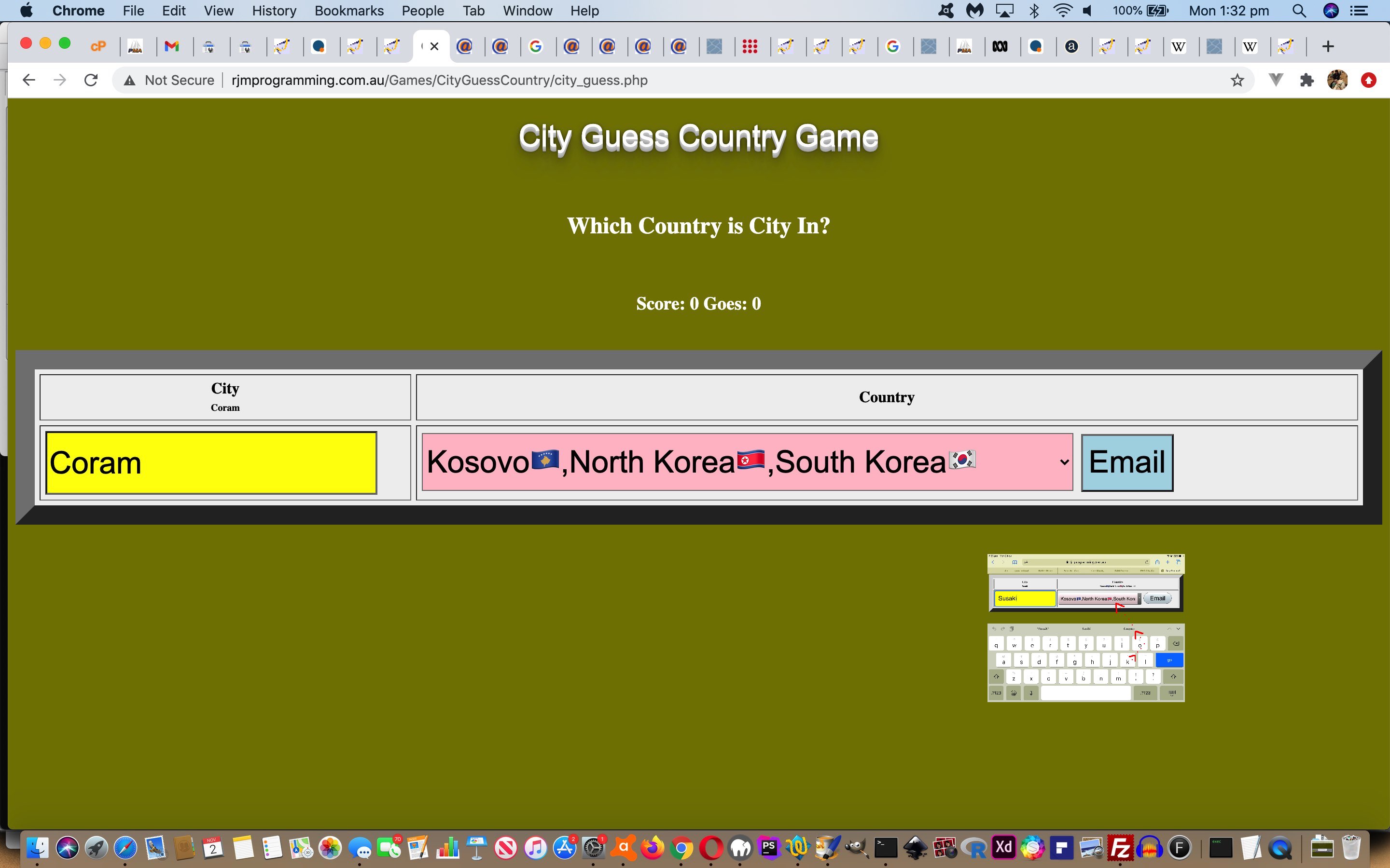PHP City Guess Country Game Massaging Tutorial