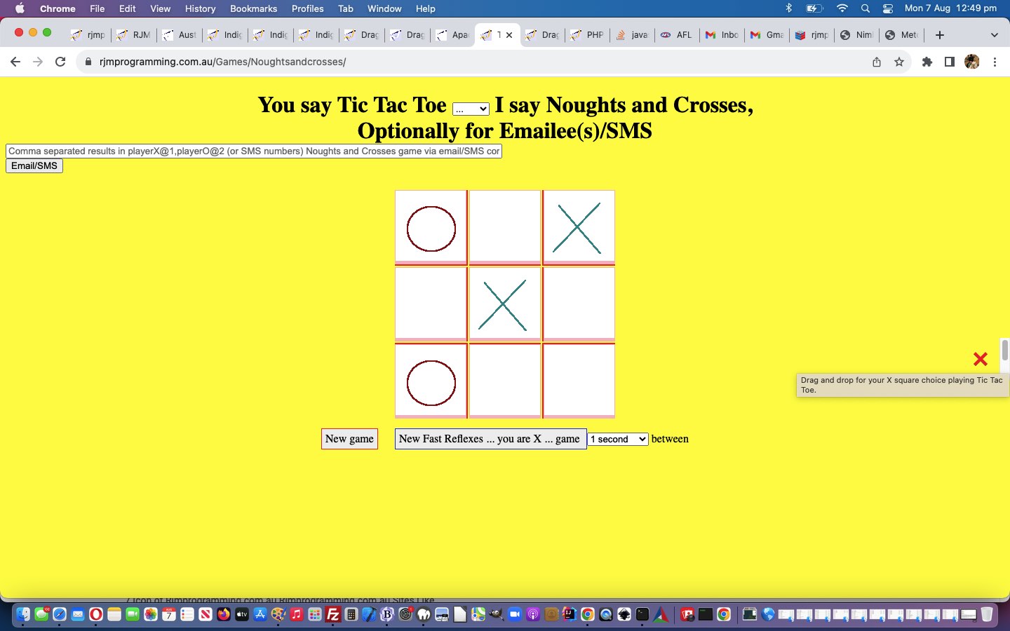 Tic Tac Toe Game Drag and Drop Tutorial