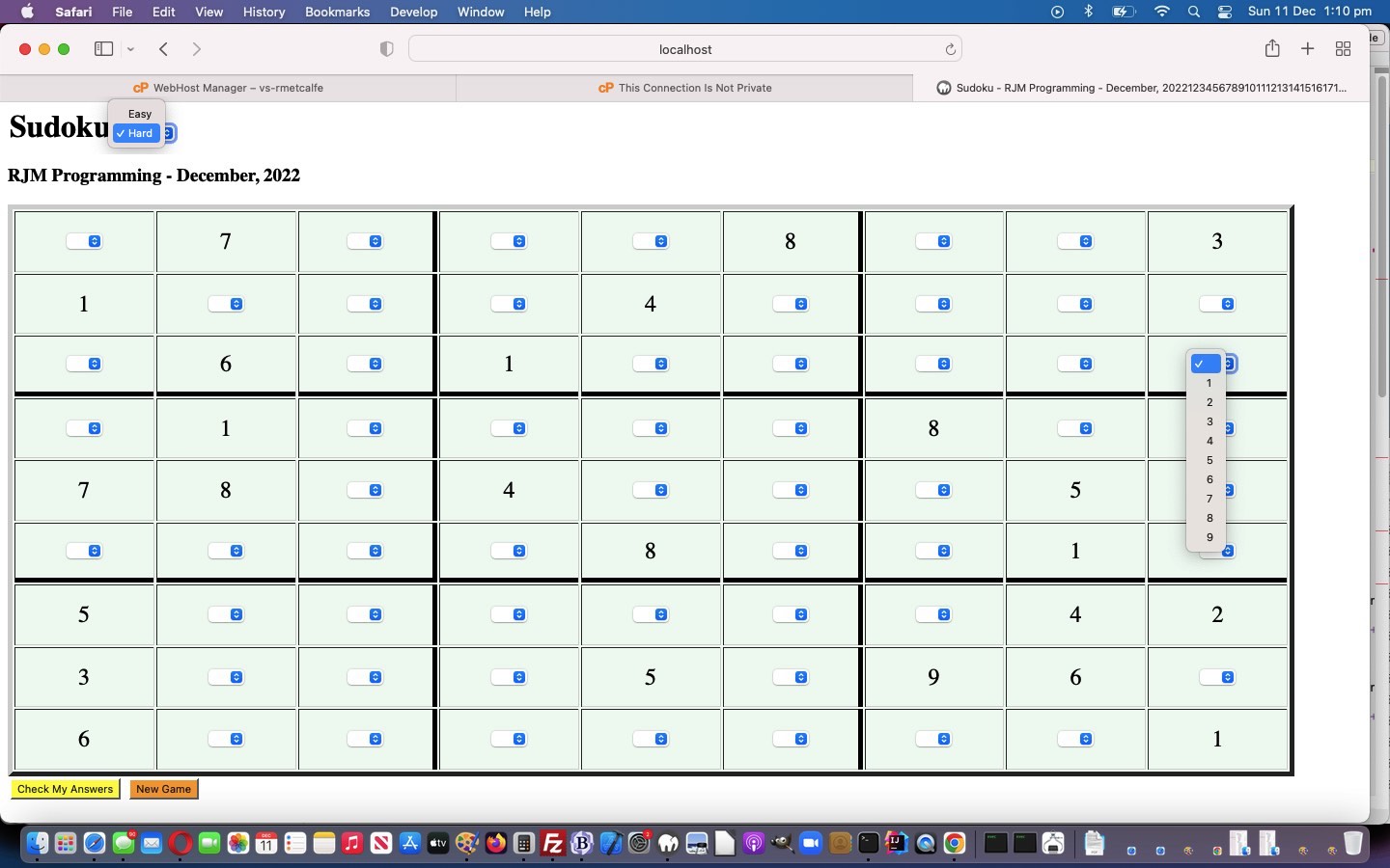 Sudoku Solver with HTML, CSS, and JavaScript