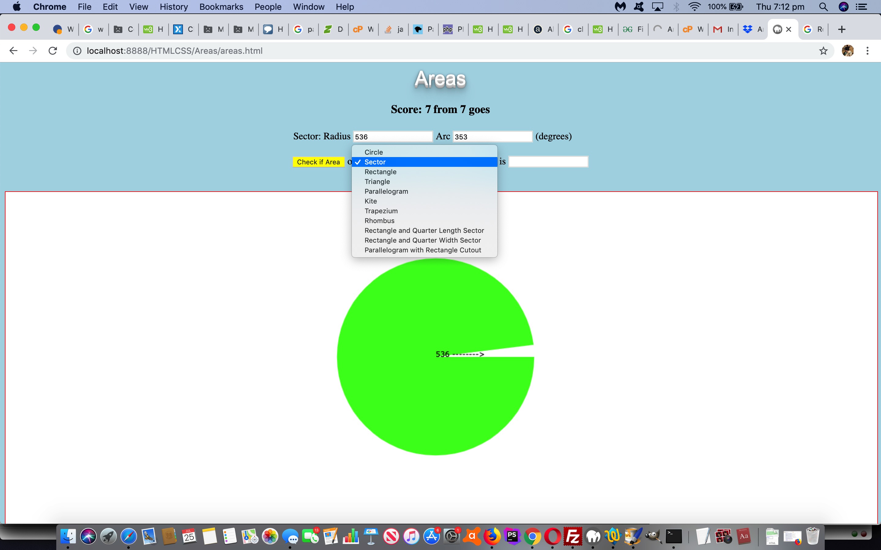 HTML/Javascript Areas Canvas Tutorial