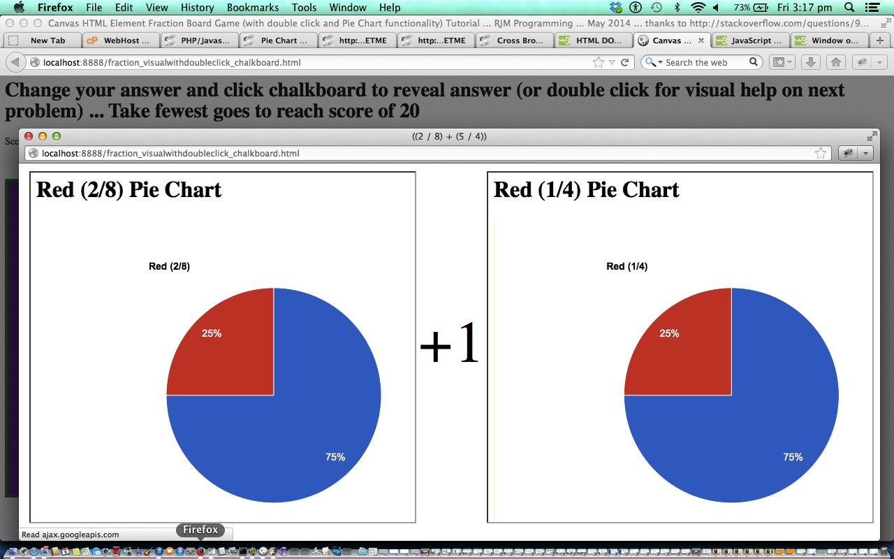 HTML/Javascript Canvas Visual Double Click Tutorial