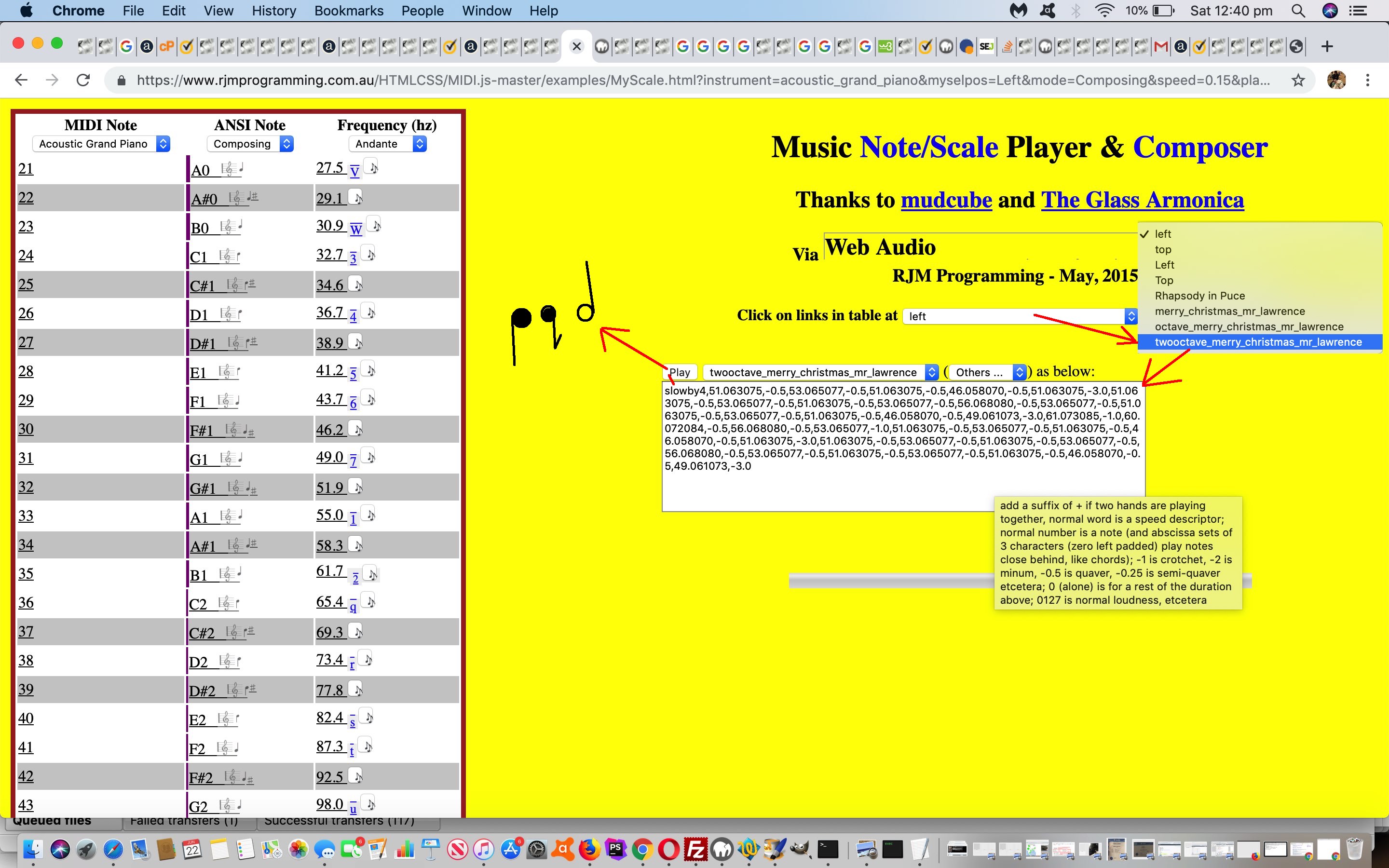 HTML5 Web Audio Mudcube Piano Integration Composing Tutorial