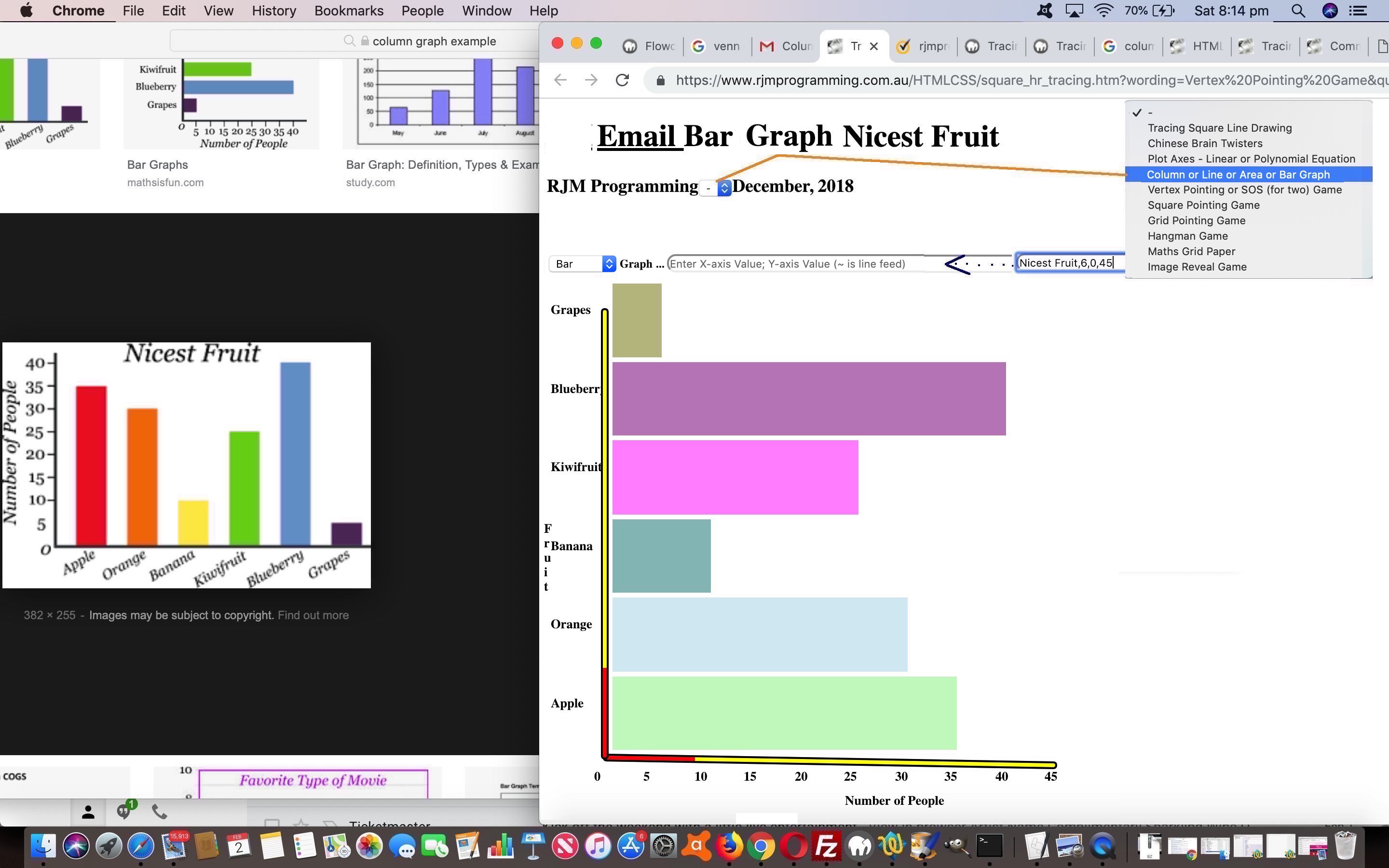 HTML Square Horizontal Rule Four Graphs Tutorial