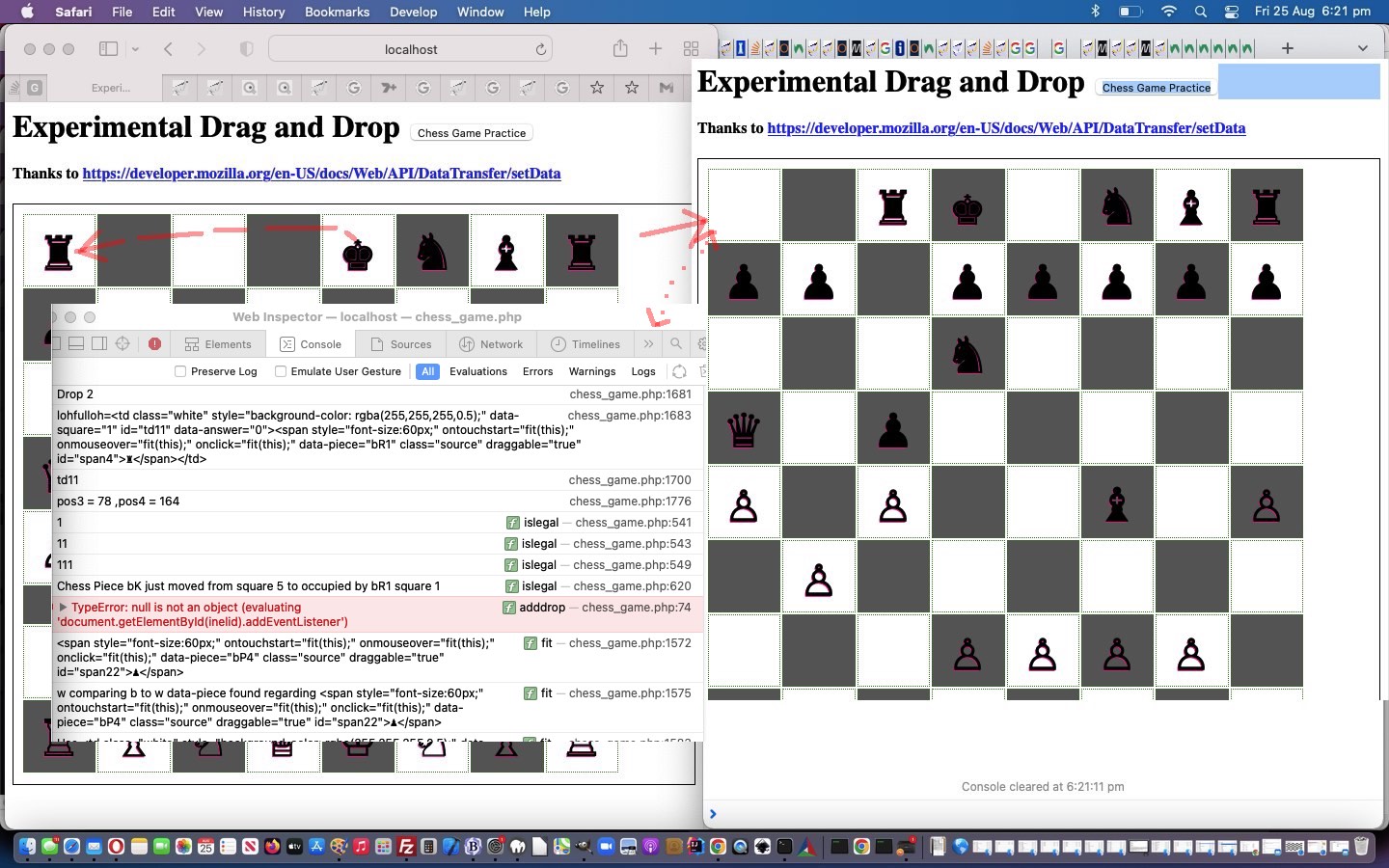 Chess Game Practice Castling Tutorial