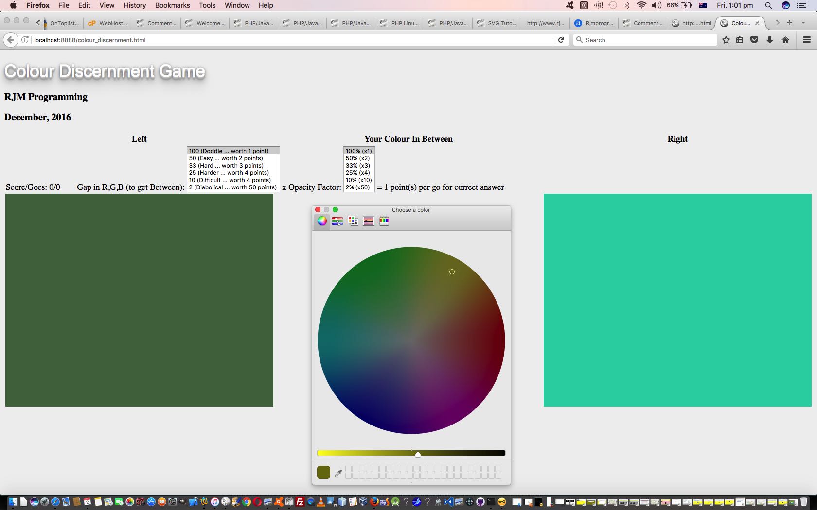 Colour Discernment Game Primer Tutorial