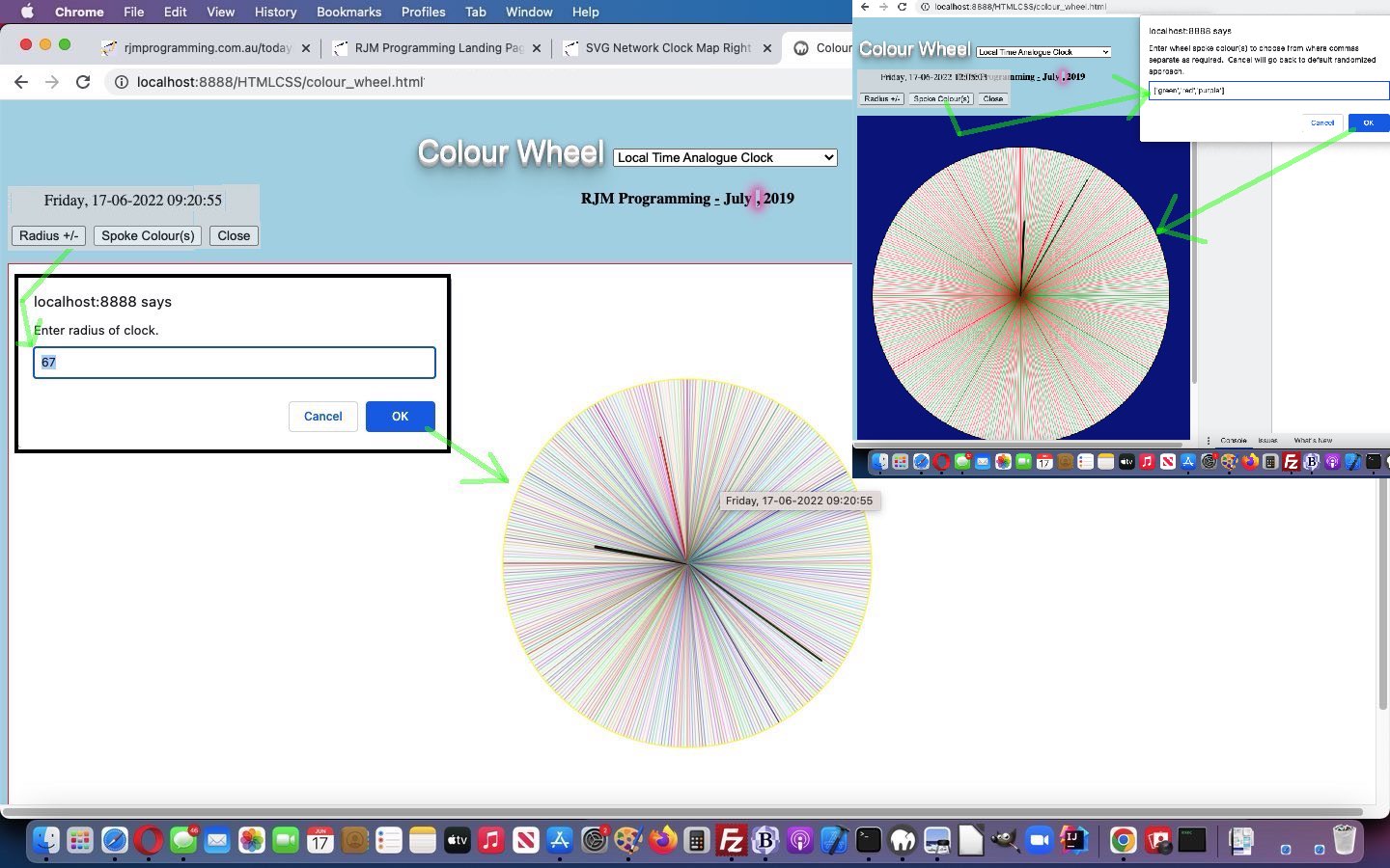 Colour Wheel Size and Spoke Colour Tutorial