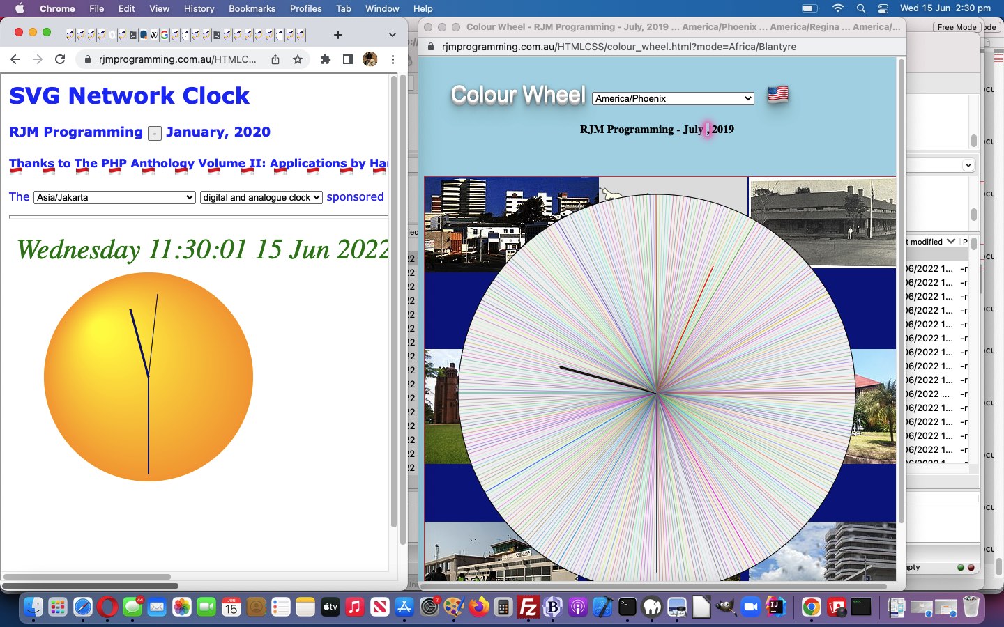 SVG Network Clock Iframe Window Opener Tutorial