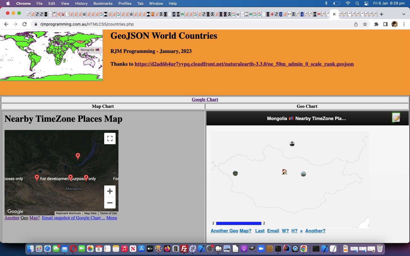 GeoJson World Countries SVG Overlay Safari Error Tutorial