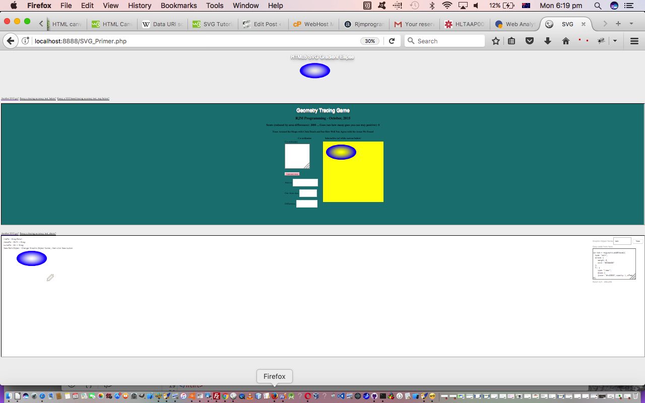 PHP/Javascript SVG YUI Geometry Tracing Tutorial
