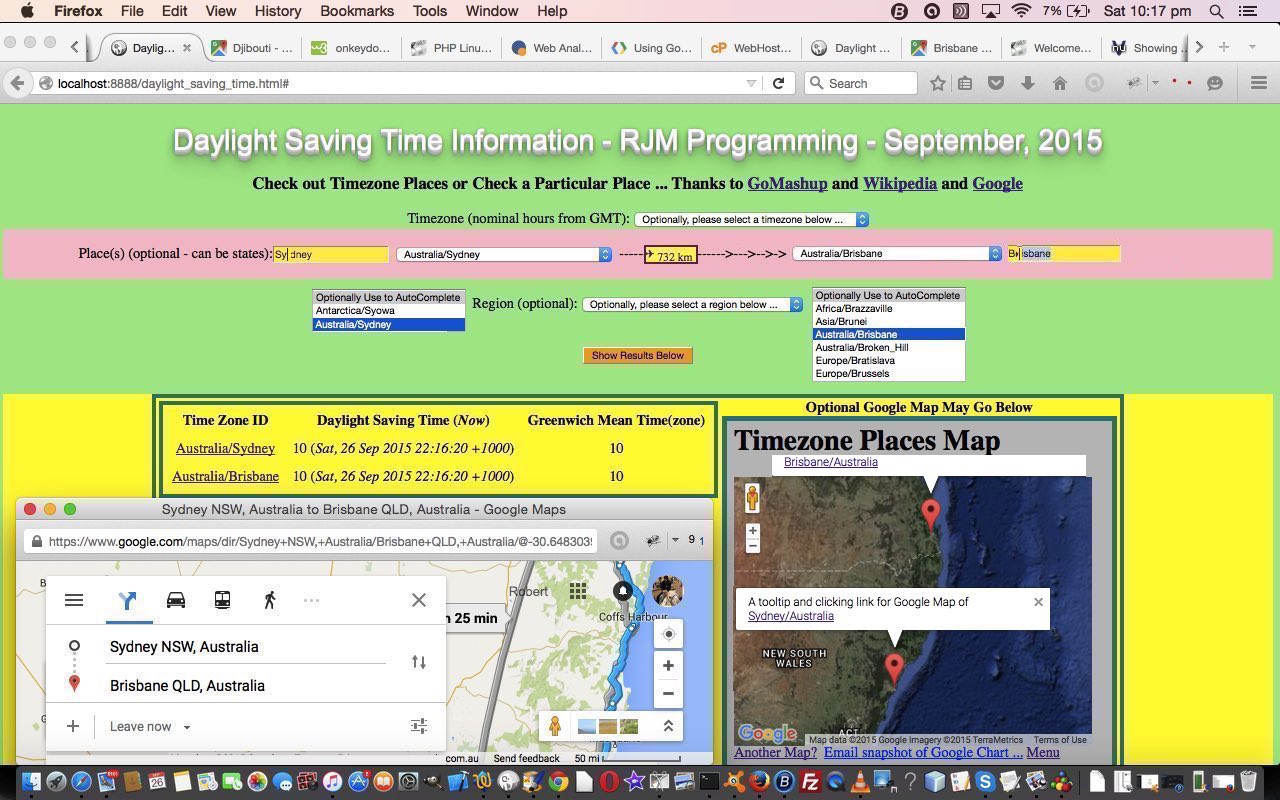 HTML/PHP Timezone Feed Javascript Autocompletion Tutorial