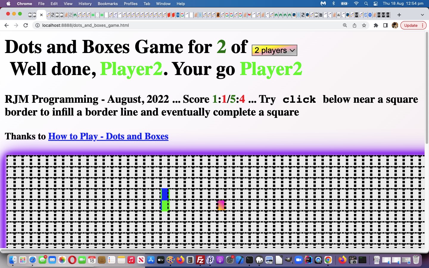 Dots and Boxes Game Primer Tutorial