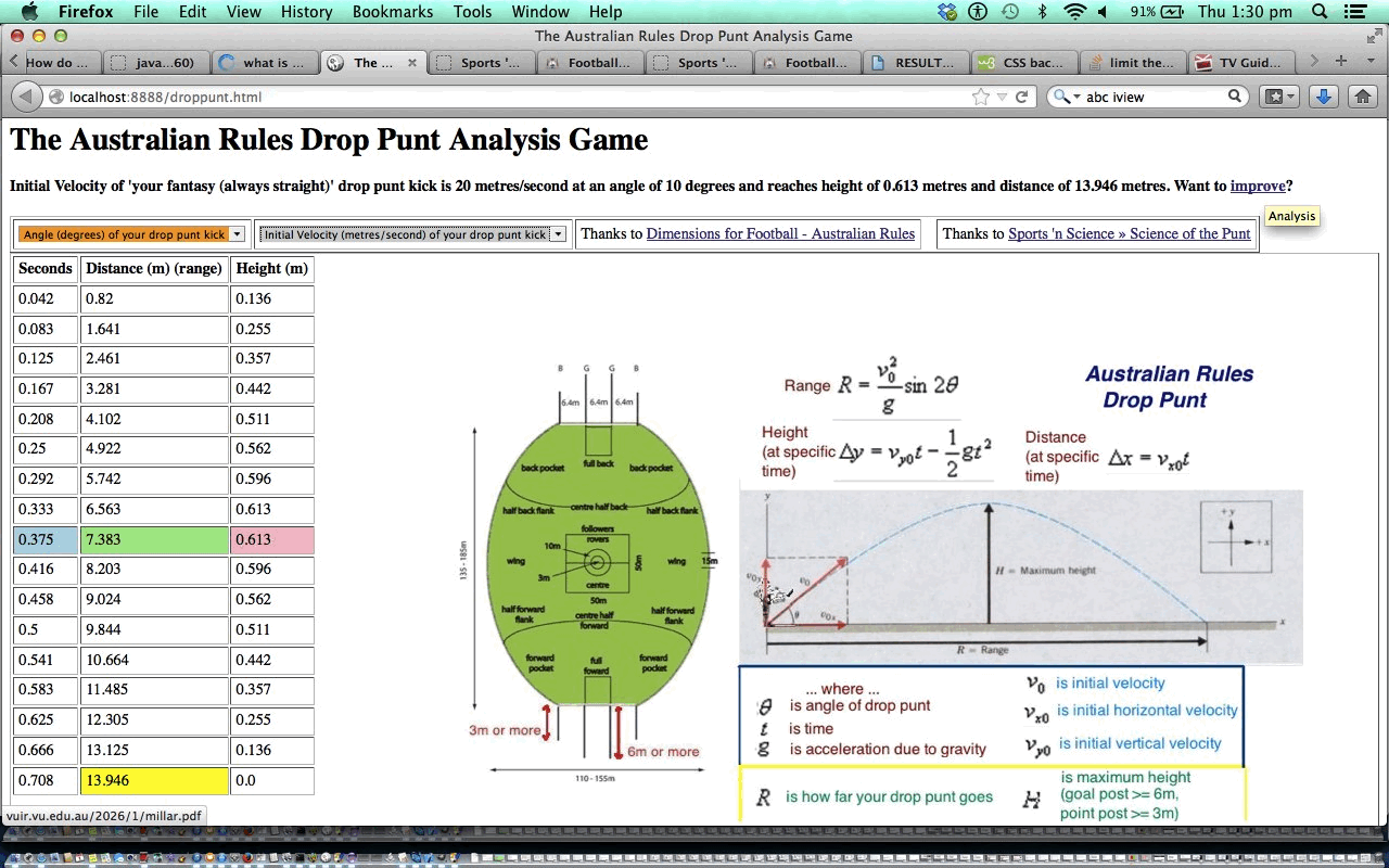 HTML/Javascript Drop Punt Game Tutorial