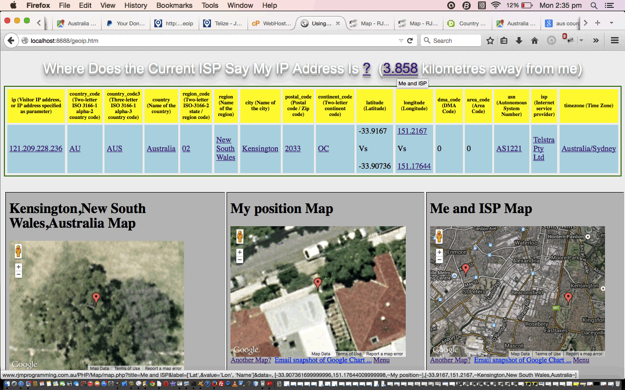 Geolocation ISP IP Follow Up Tutorial