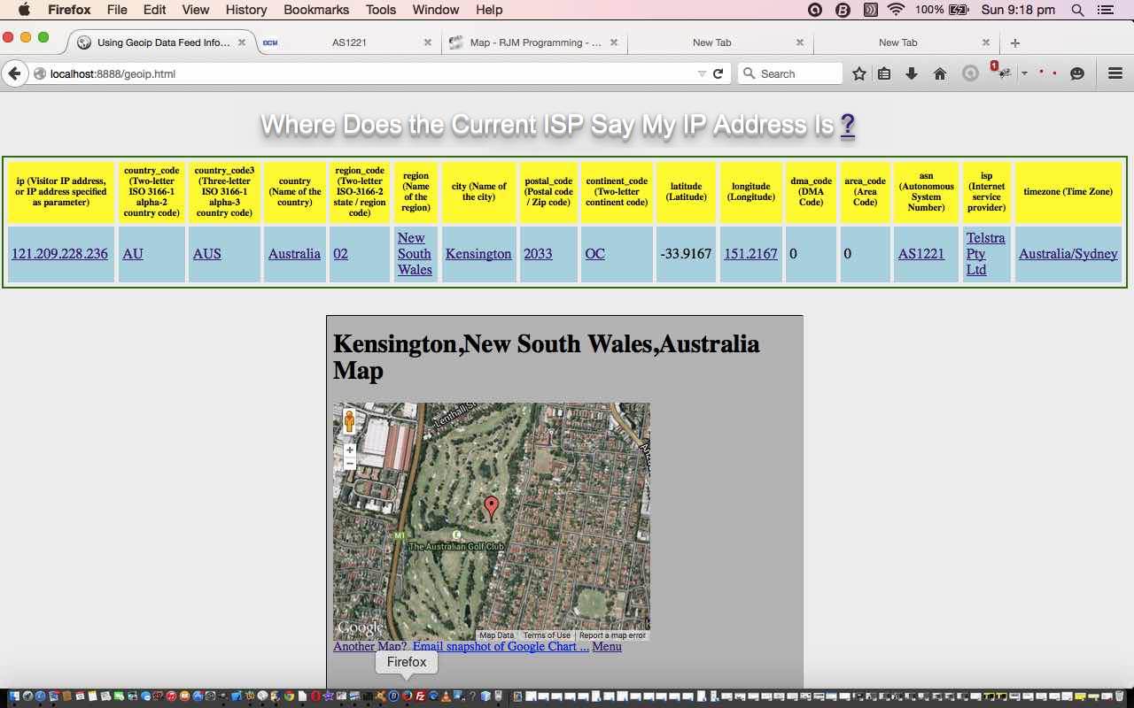 Geolocation ISP IP Primer Tutorial