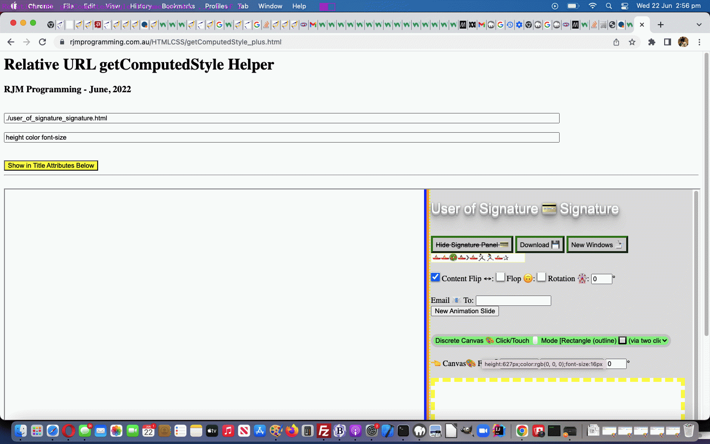 Javascript getComputedStyle and getPropertyValue Method Iframe Ajax Srcdoc Tutorial