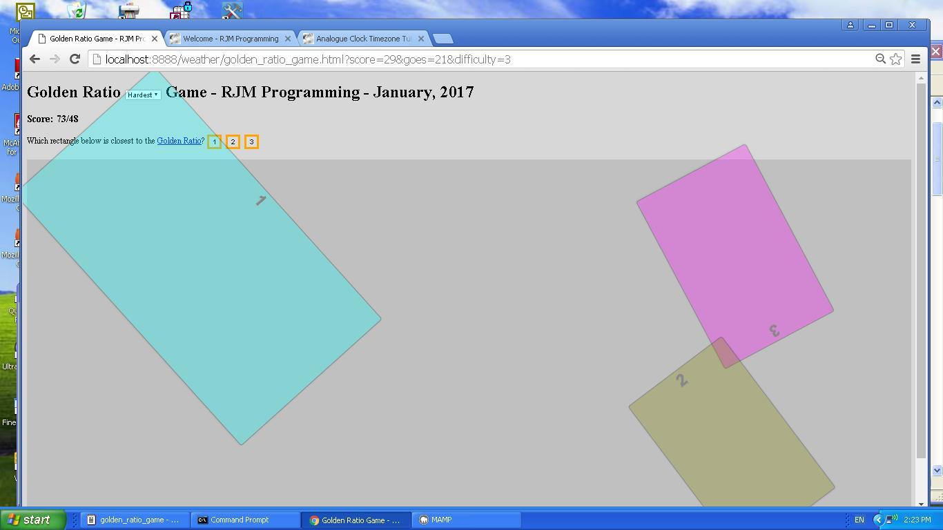 Golden Ratio Game CSS Tutorial