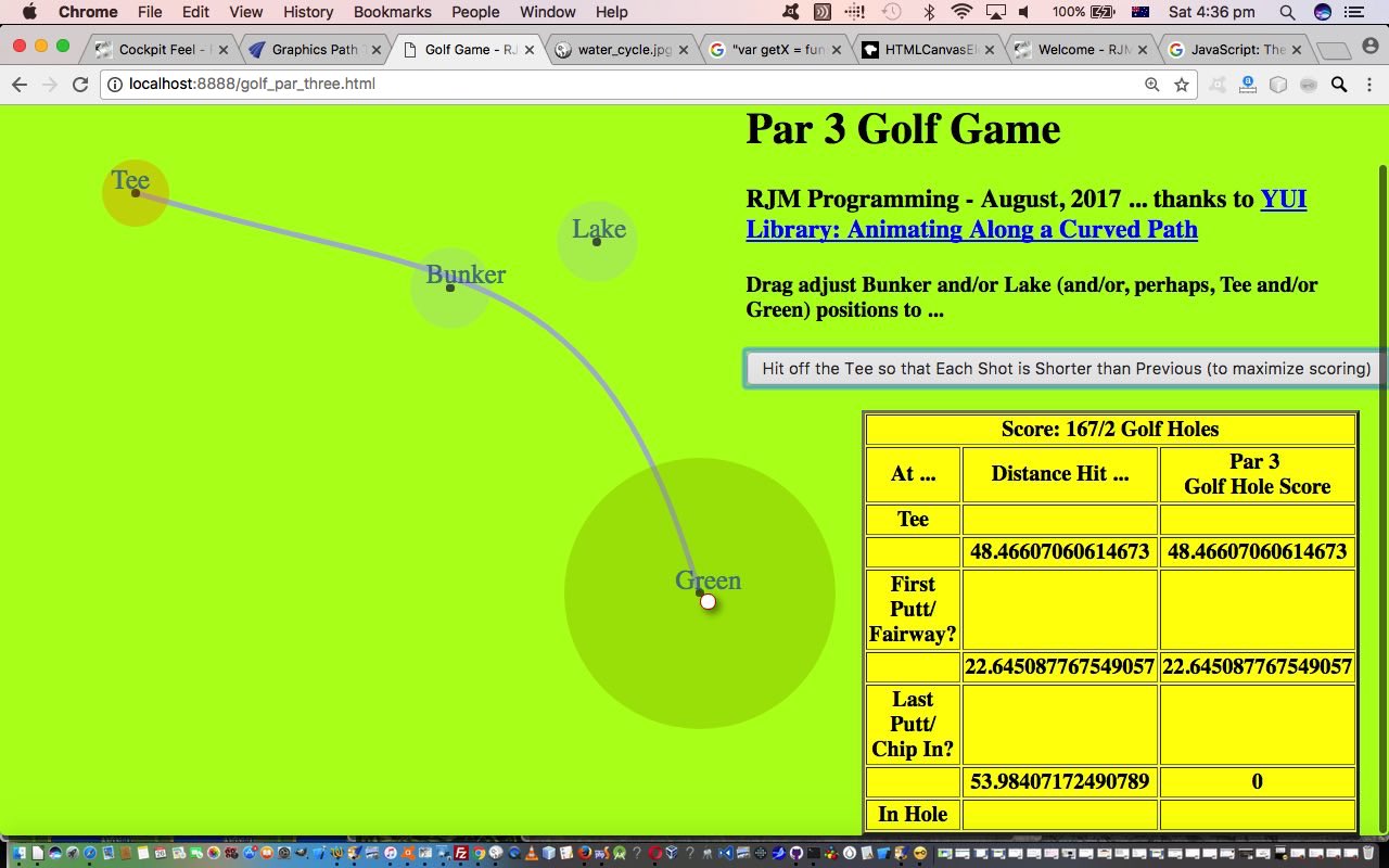 YUI Library Par Three Golf Game Primer Tutorial