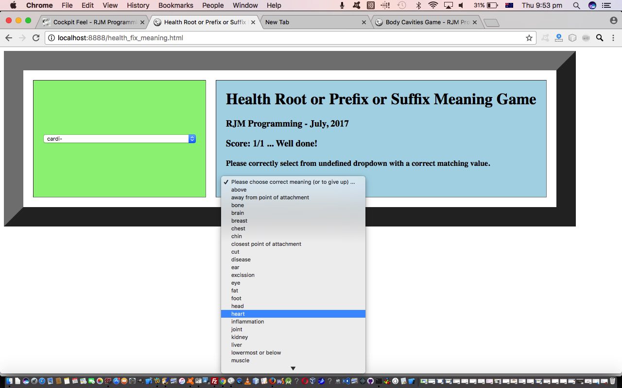 Medical Roots and Prefixes and Suffixes Game Tutorial