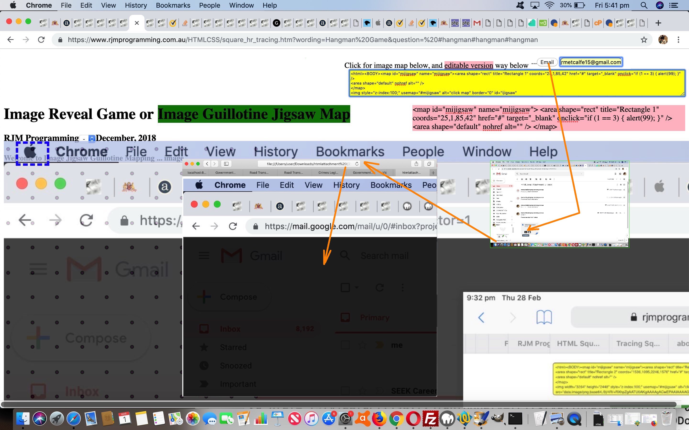 HTML Square Horizontal Rule Image Map Jigsaw Email Tutorial