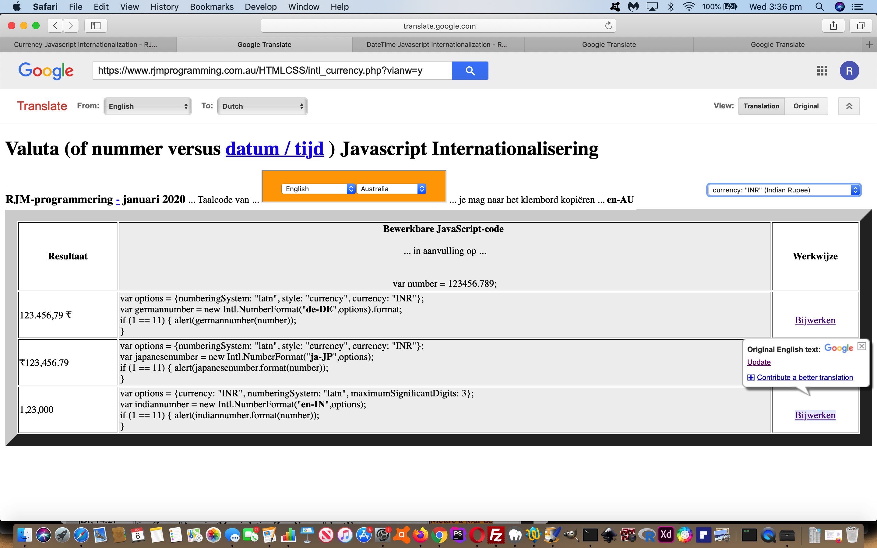 Google Translate Javascript Internationalization Tutorial