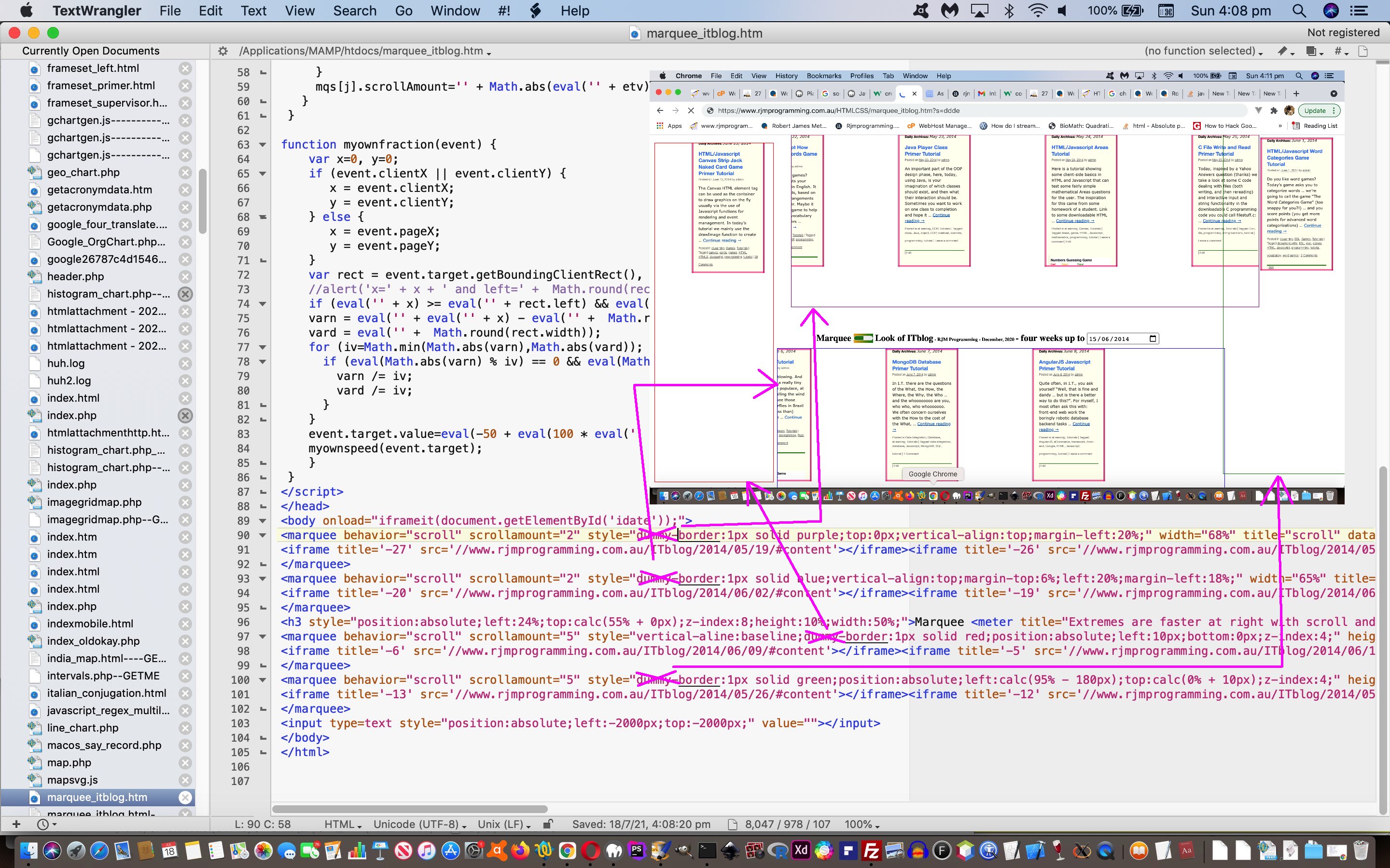 HTML Marquee and Meter and Input Date CSS Tutorial