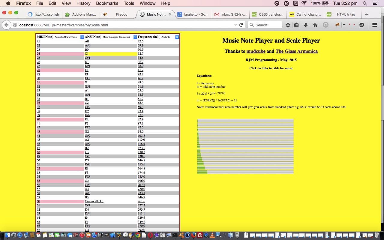 HTML/Javascript Music Primer Tutorial