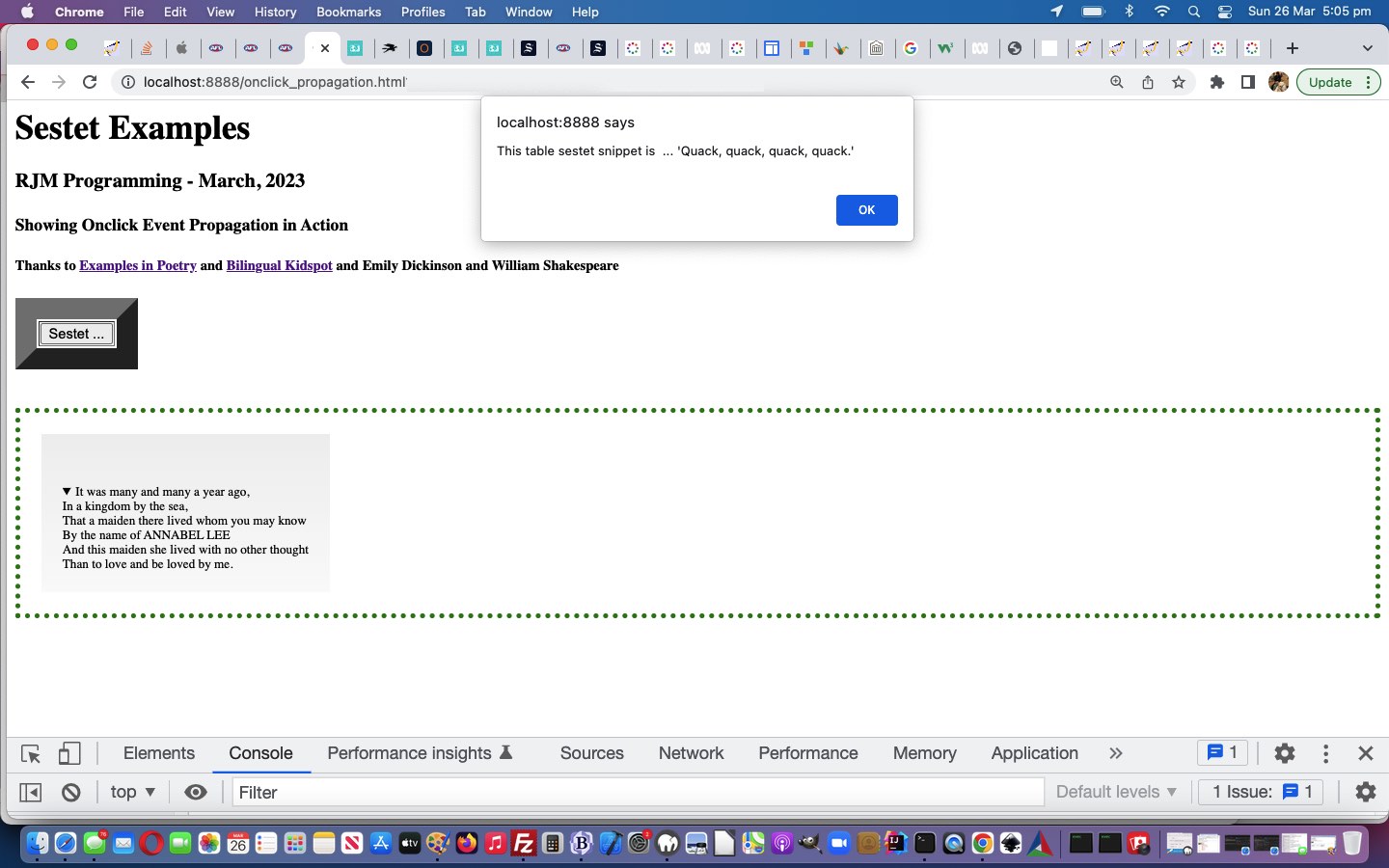 Onclick Event Propagation Event Target Tutorial