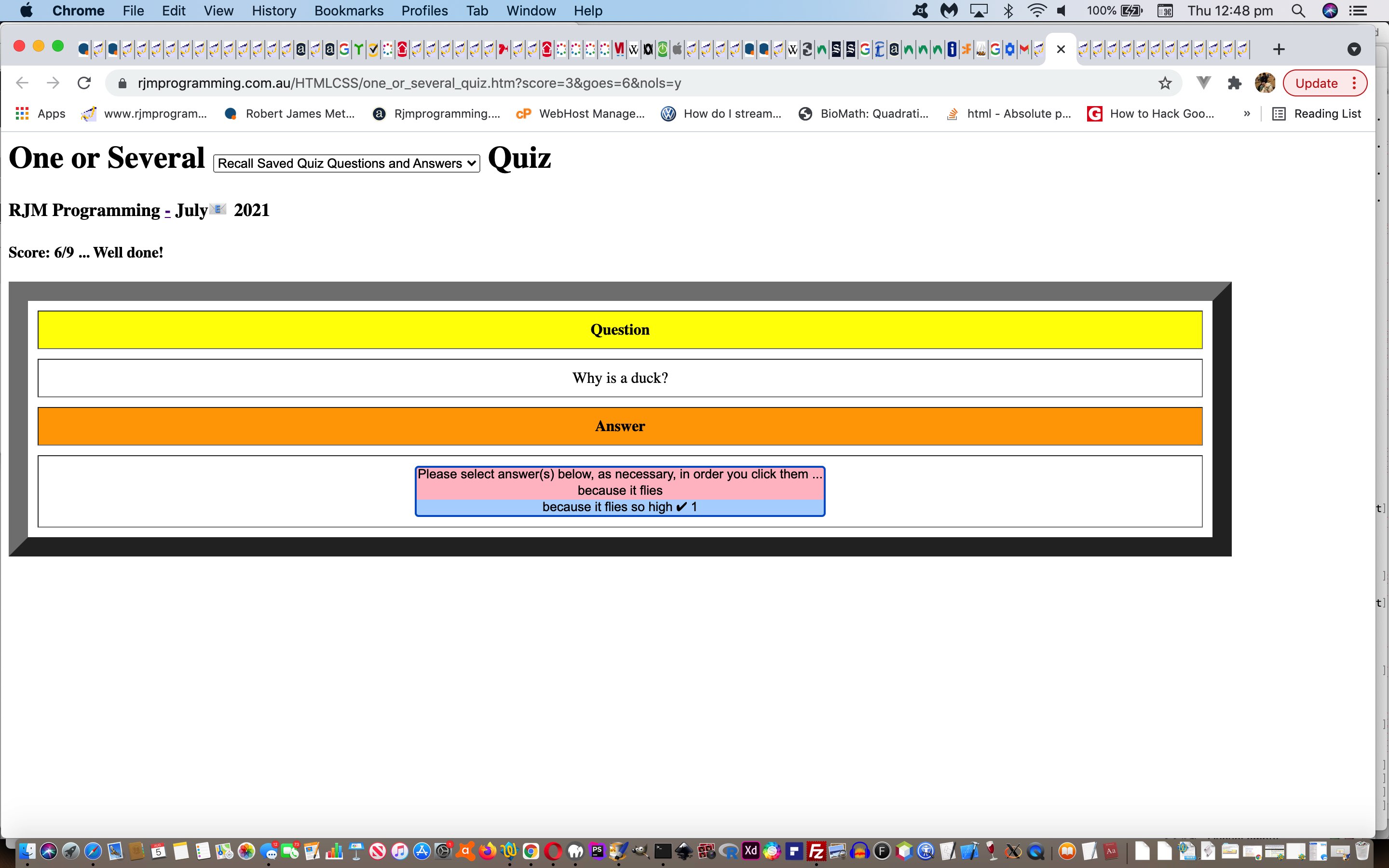 One or Several Did You Know Quiz Multiple Tailored Sharing Tutorial