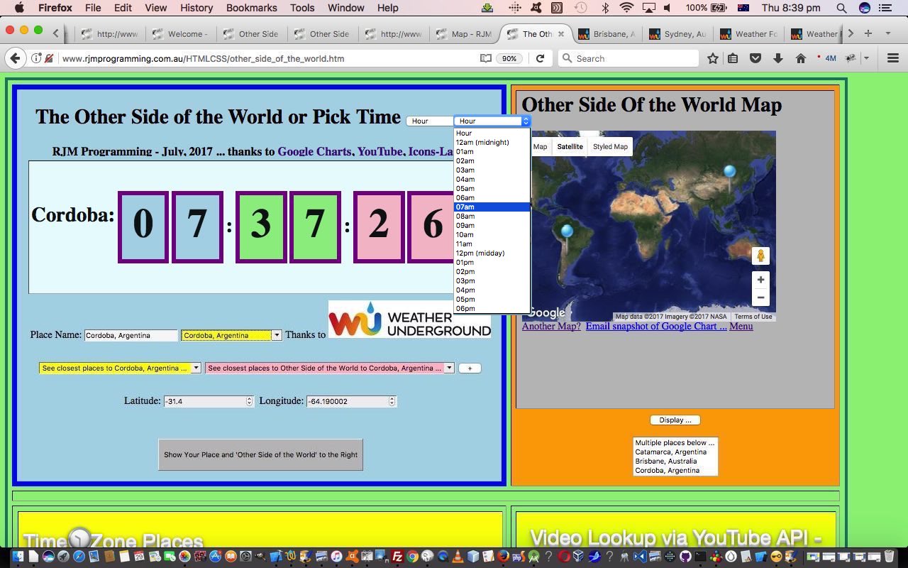 Other Side of the World Timezone Tutorial