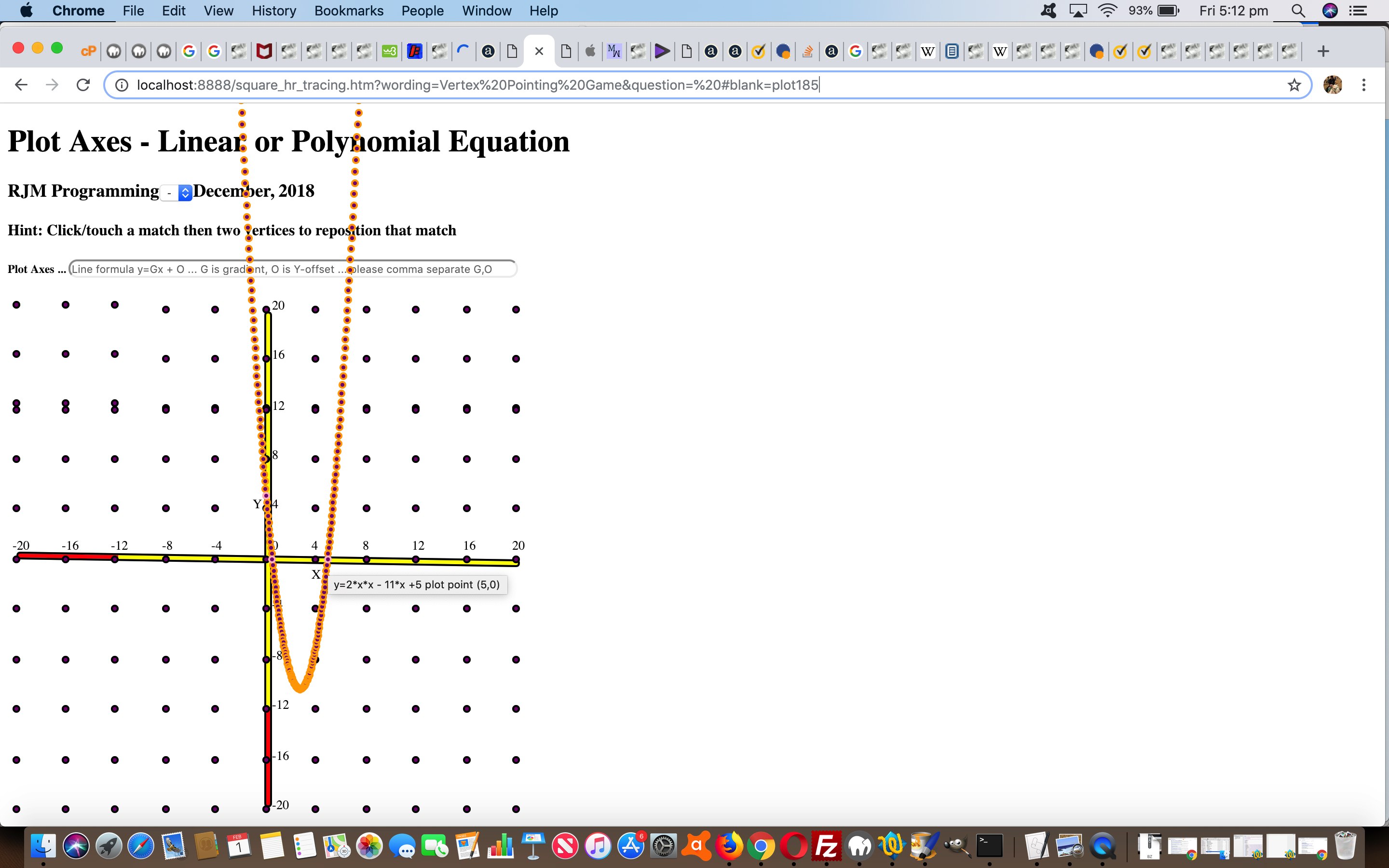 HTML Square Horizontal Rule Plot Polynomial Tutorial