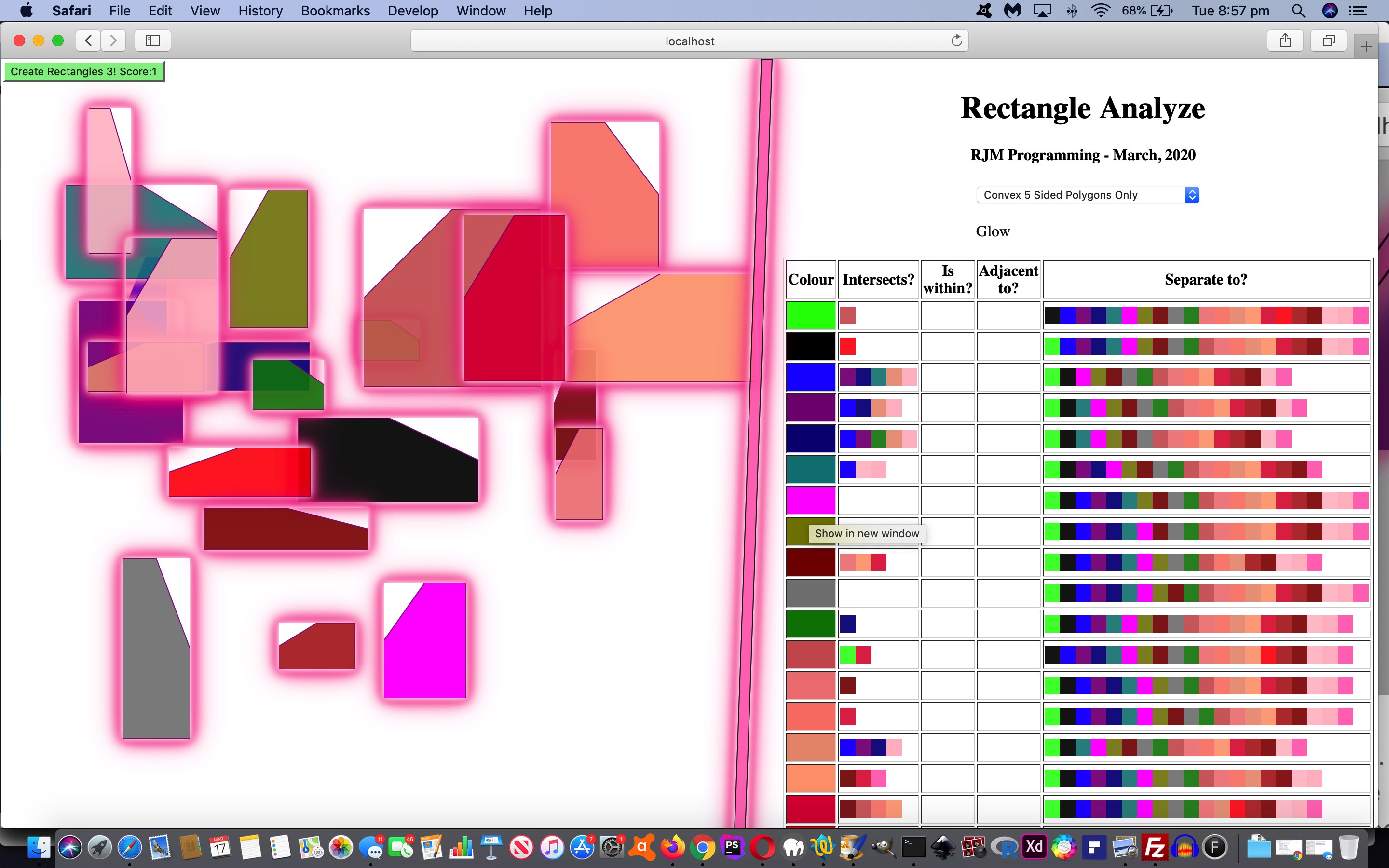 Javascript Rotated Rectangle Analyze Arguments Tutorial