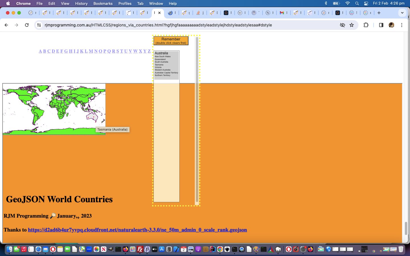 Region Picker GeoJson Trip Planning Tutorial