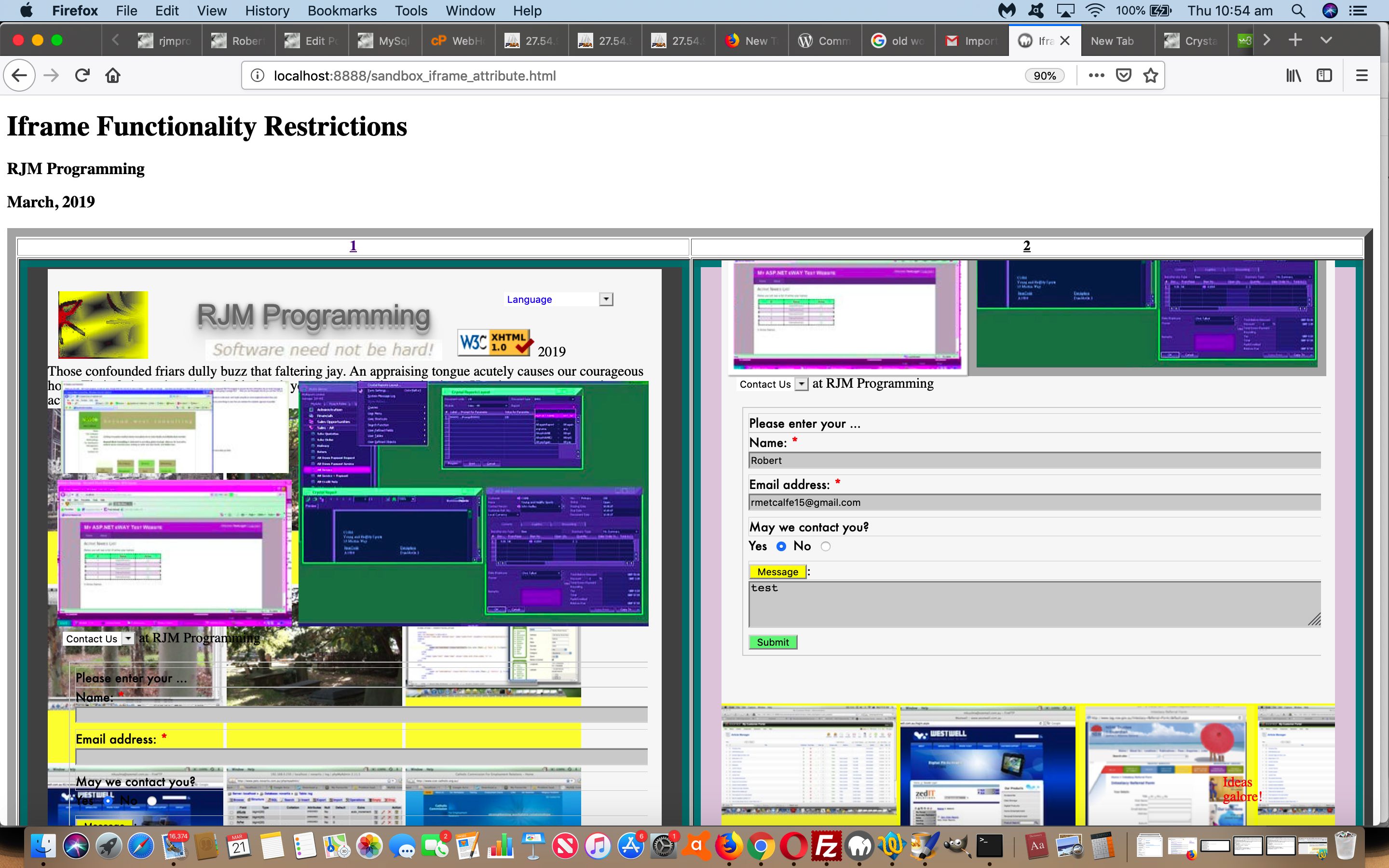 HTML Iframe Functionality Restrictor Primer Tutorial