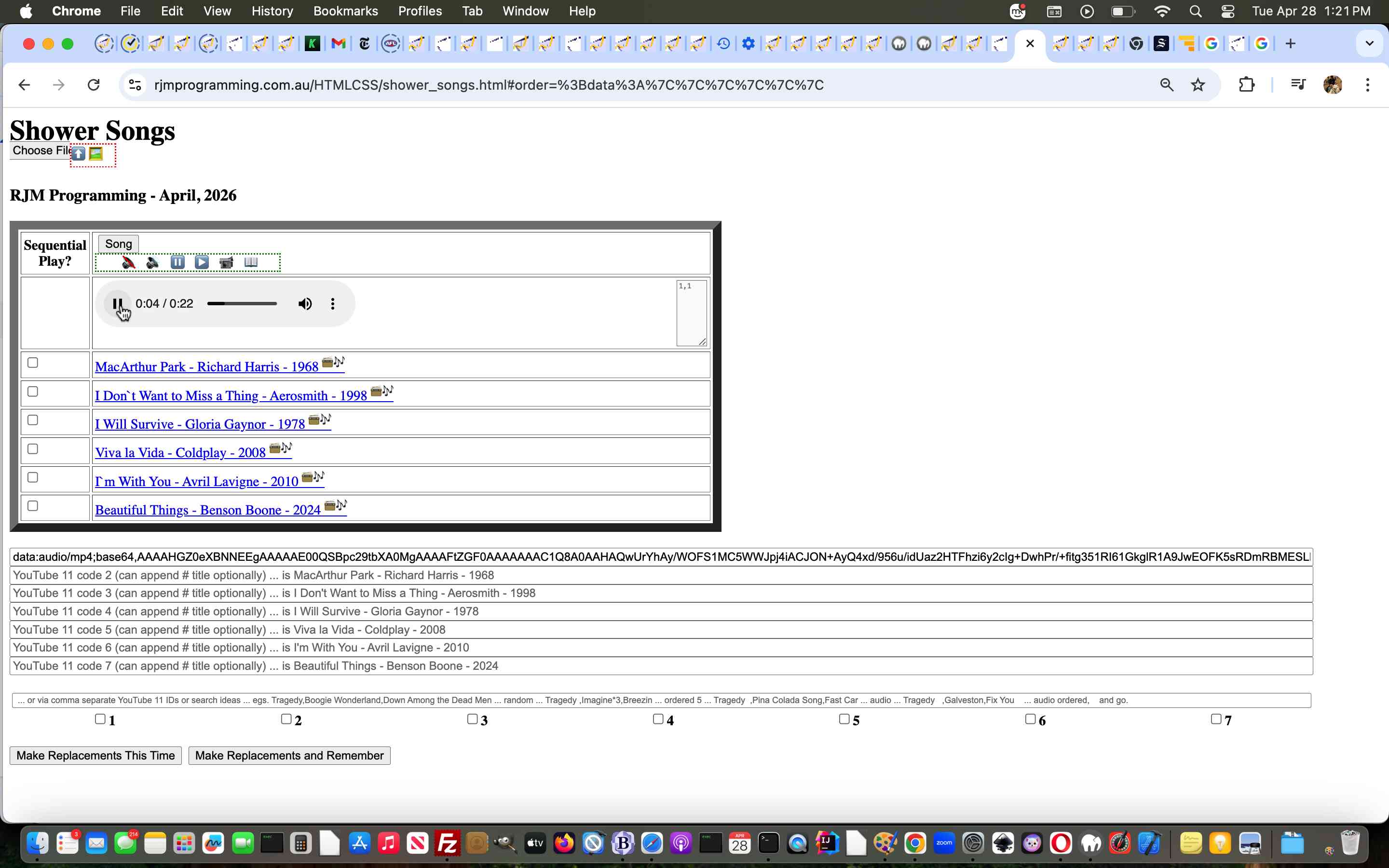 Shower Song Media Insertions Tutorial