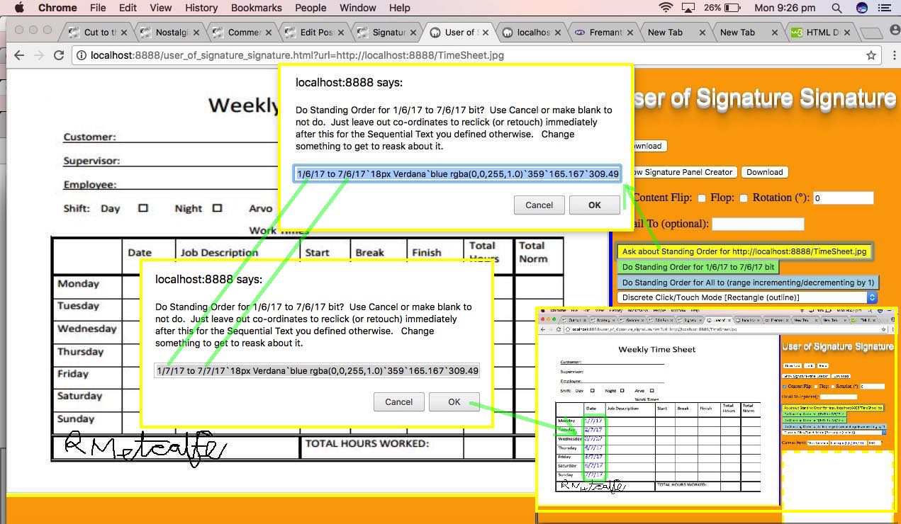 Signature Signature Supervisor Timesheet Standing Order Tutorial