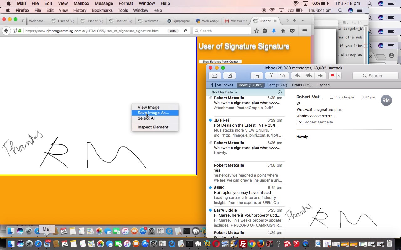 Signature Signature Proof of Concept Supervisor Tutorial