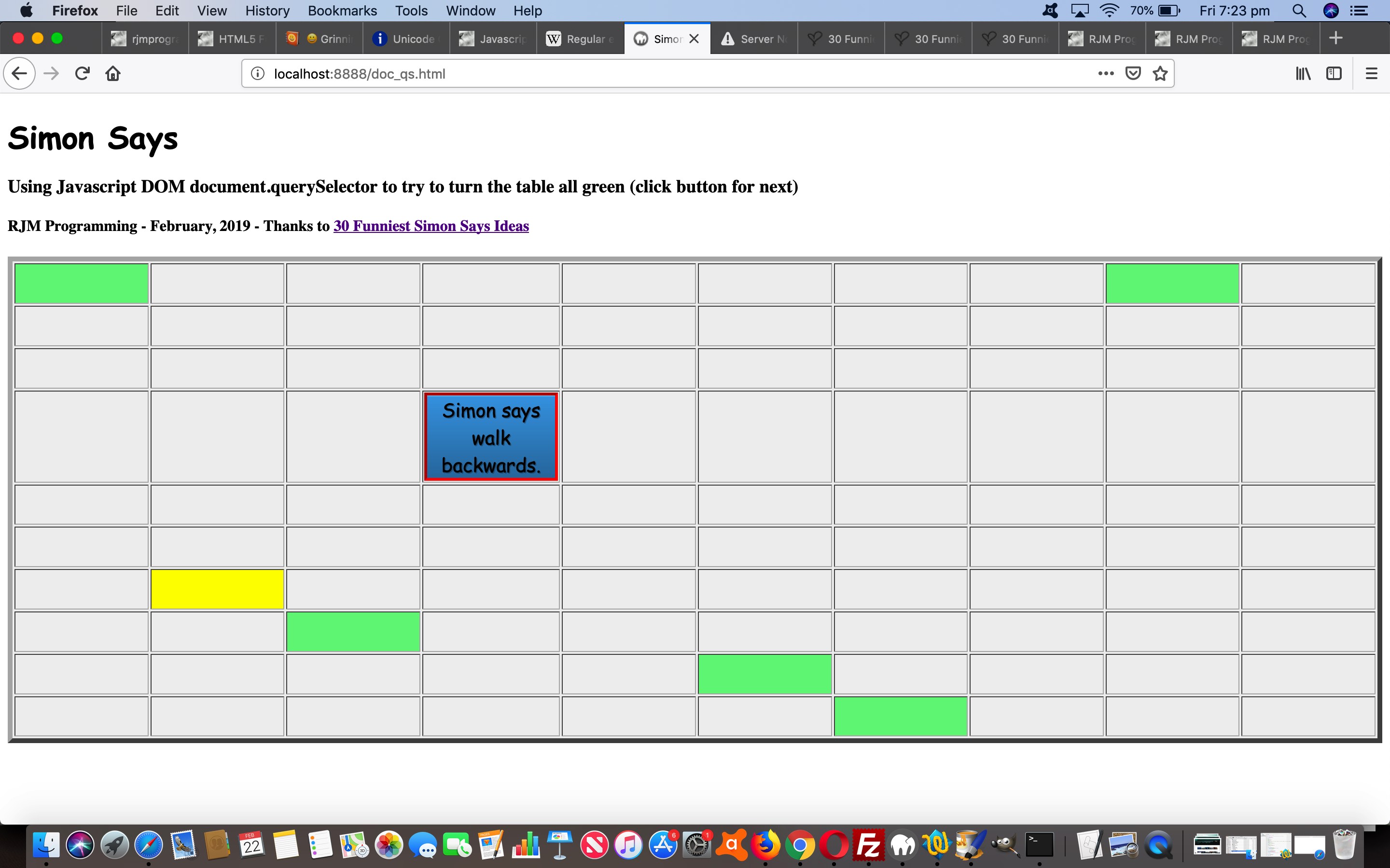 Simon Says Device Motion Orientation Game Primer Tutorial