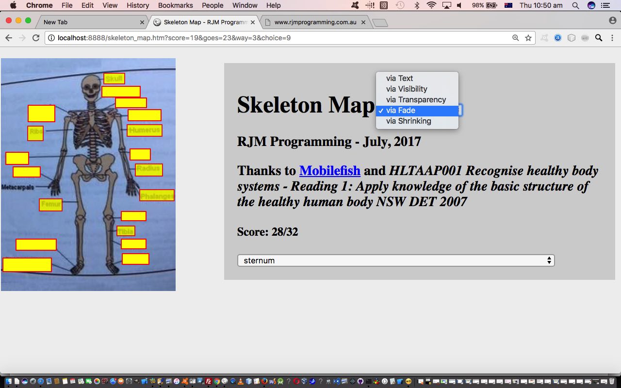 Skeletal System Game Reveal Tutorial