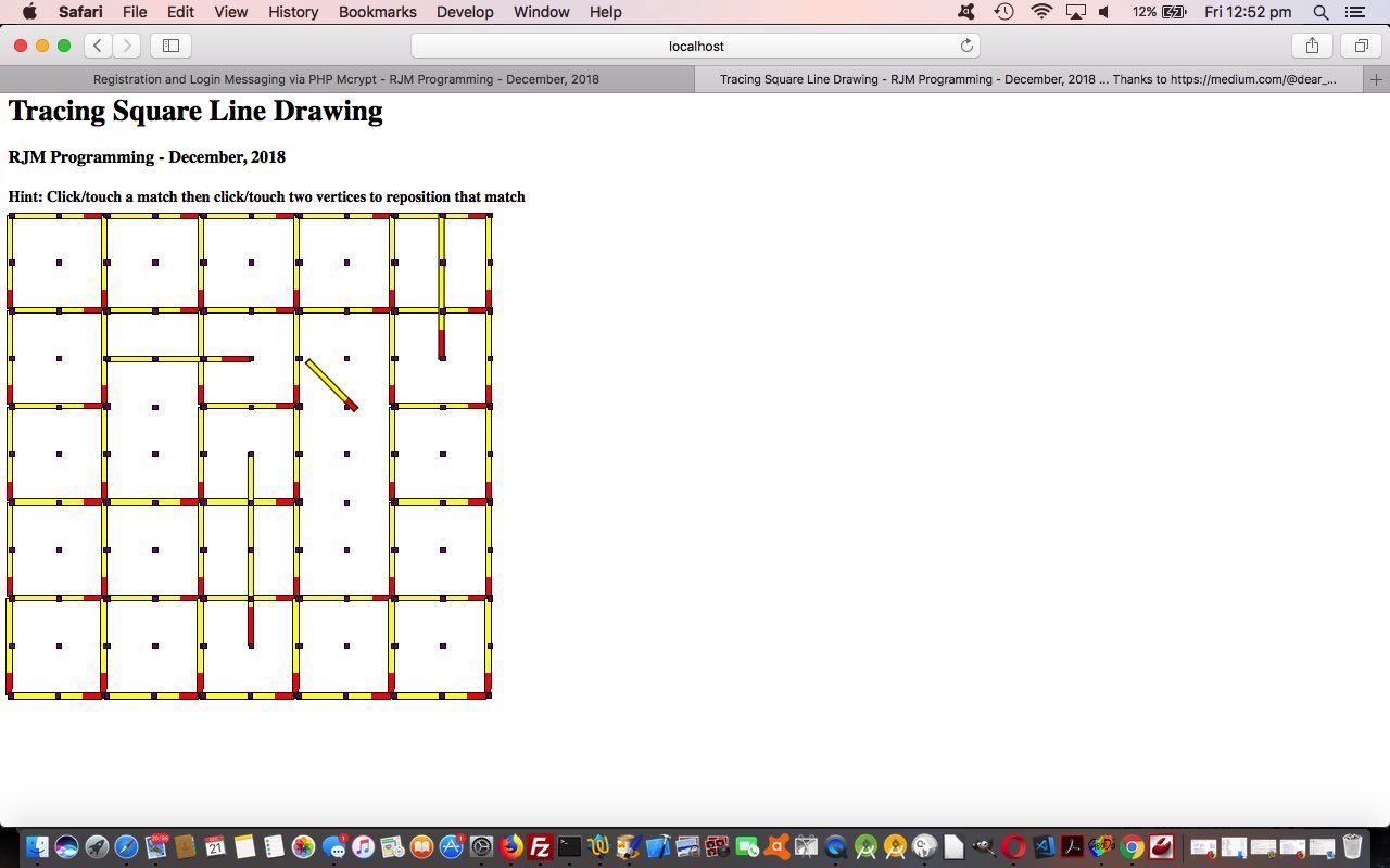 HTML Square Horizontal Rule Tracing Primer Tutorial