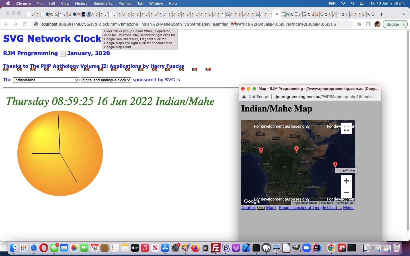 SVG Network Clock Map Right Click Hashtagging Tutorial